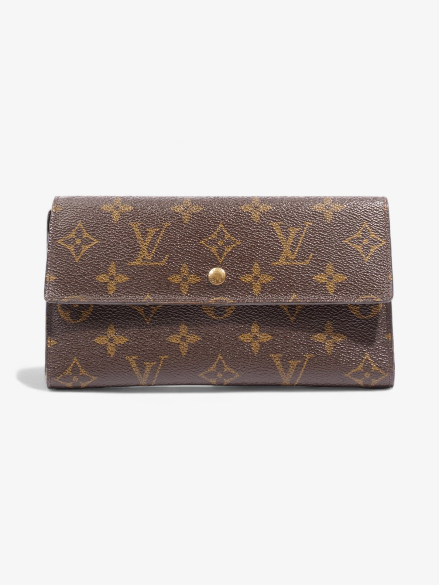 Louis Vuitton Porte Tresor International Long Coated Monogram Canvas Coated Canvas Wallet Case Canvas 1