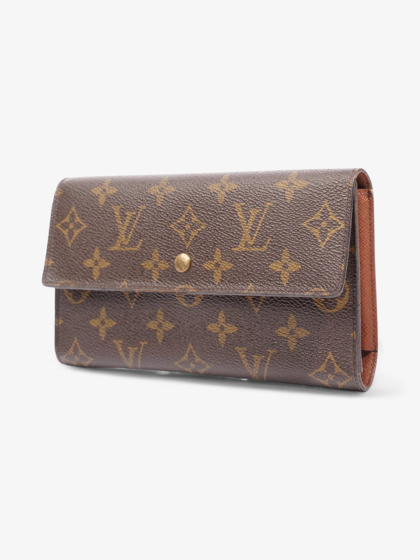 Louis Vuitton Porte Tresor International Long Coated Monogram Canvas Coated Canvas Wallet Case Canvas 1