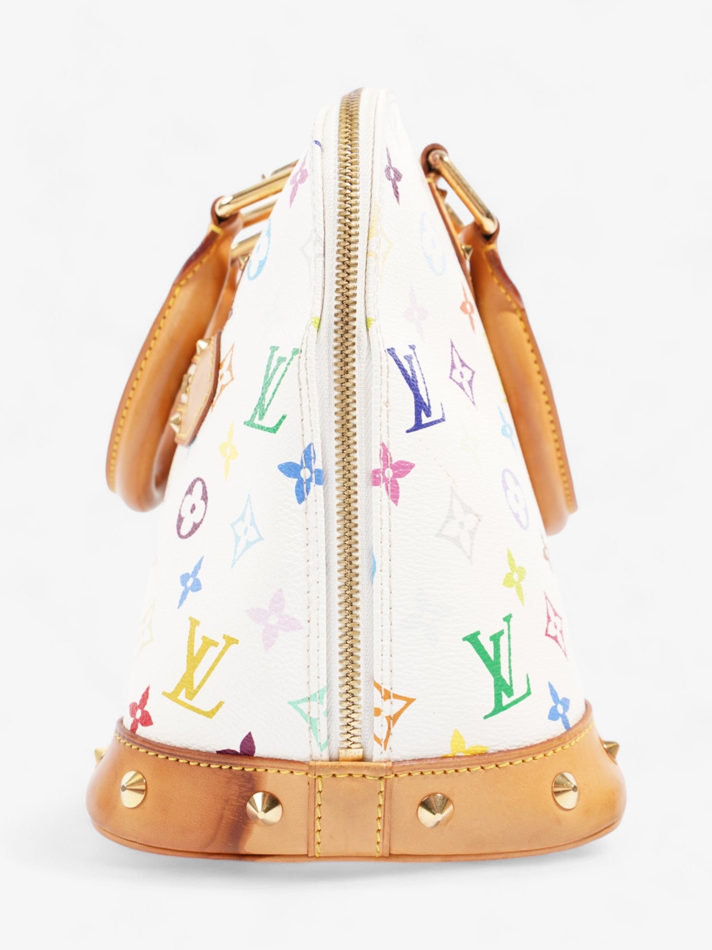 Louis Vuitton Alma Multicolour PM Canvas White Handbag