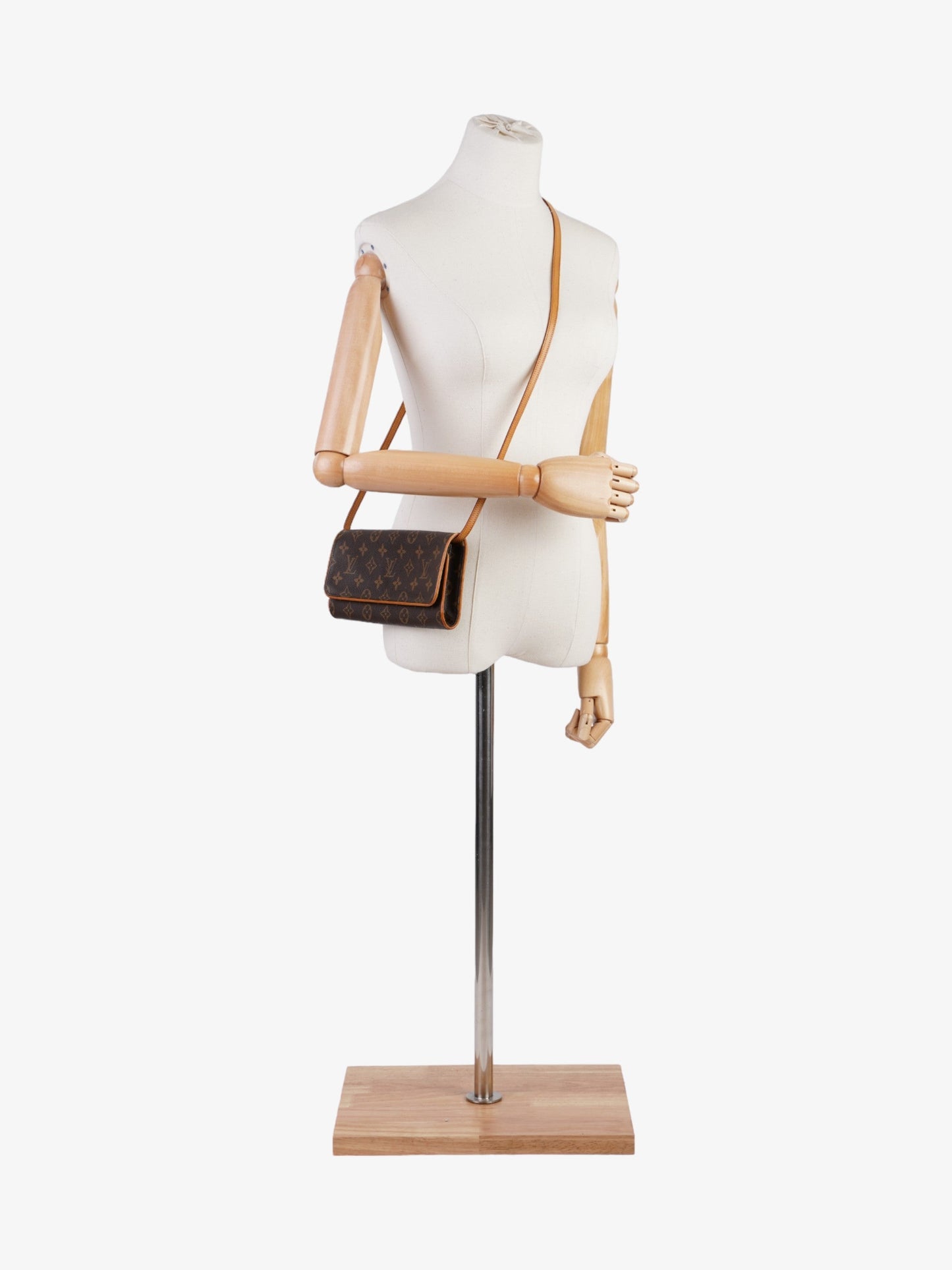 Louis Vuitton Twin Pochette Coated Monogram GM Canvas Coated Canvas Apparel Gm 12