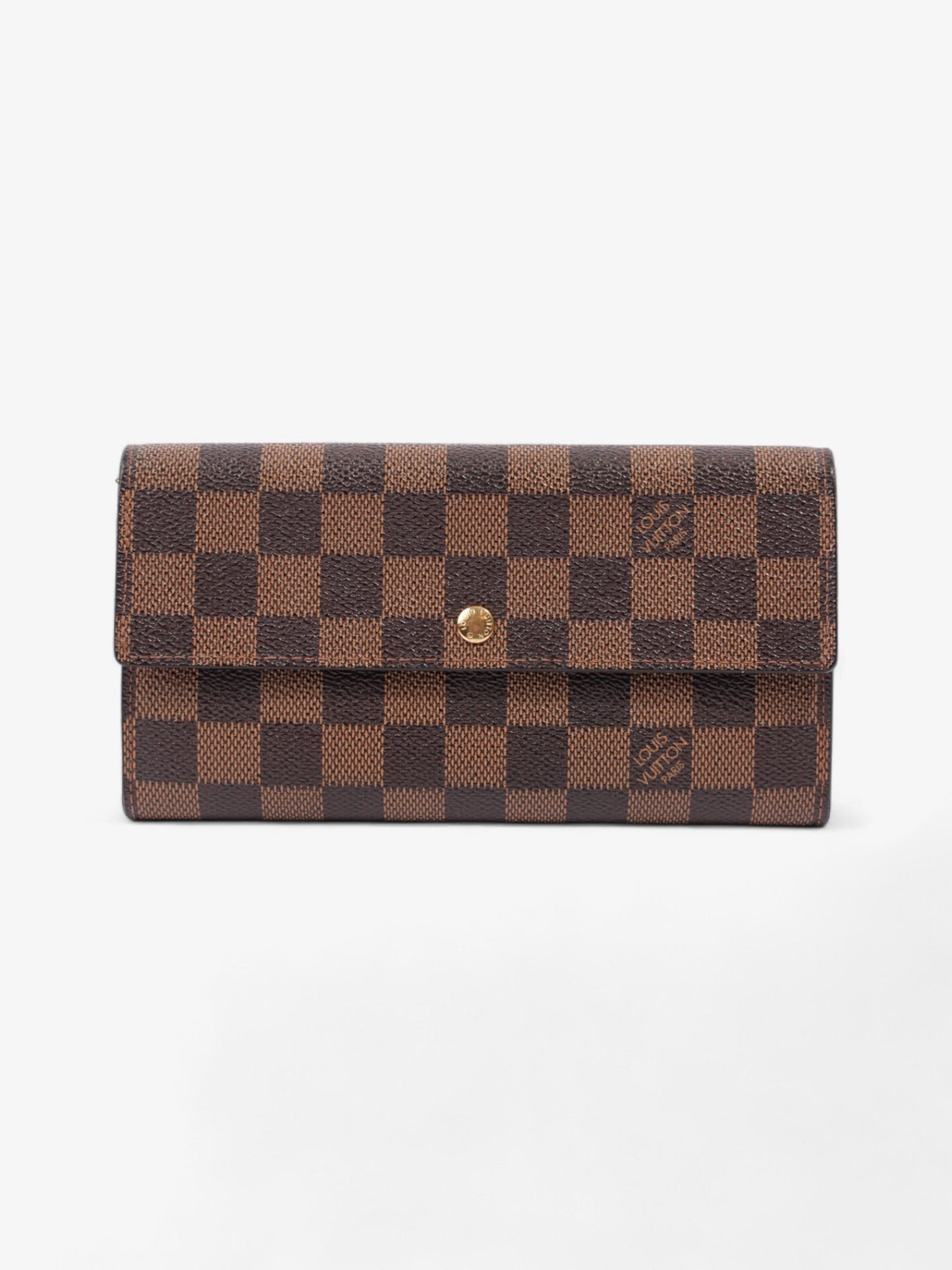 Louis Vuitton Portefeuille International Ebene Coated Canvas Damier Wallet Case Coated Canvas
