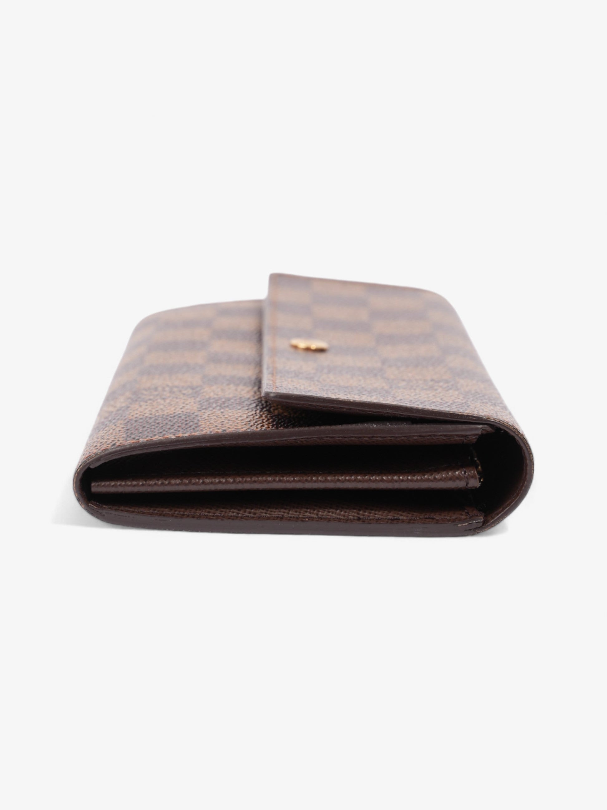 Louis Vuitton Portefeuille International Ebene Coated Canvas Damier Wallet Case Coated Canvas