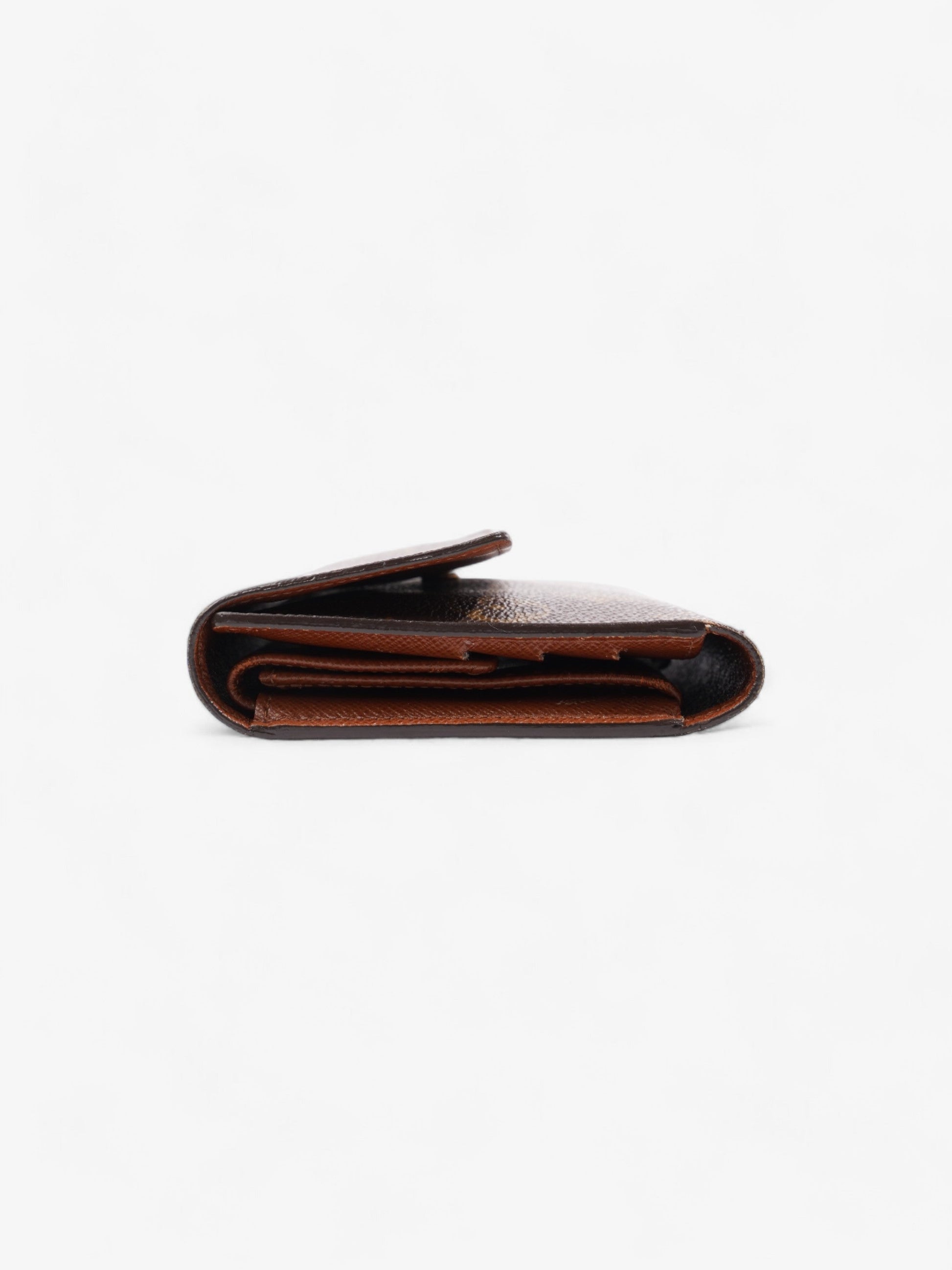 Louis Vuitton Porte Tresor International Long Coated Monogram Canvas Coated Canvas Wallet Case