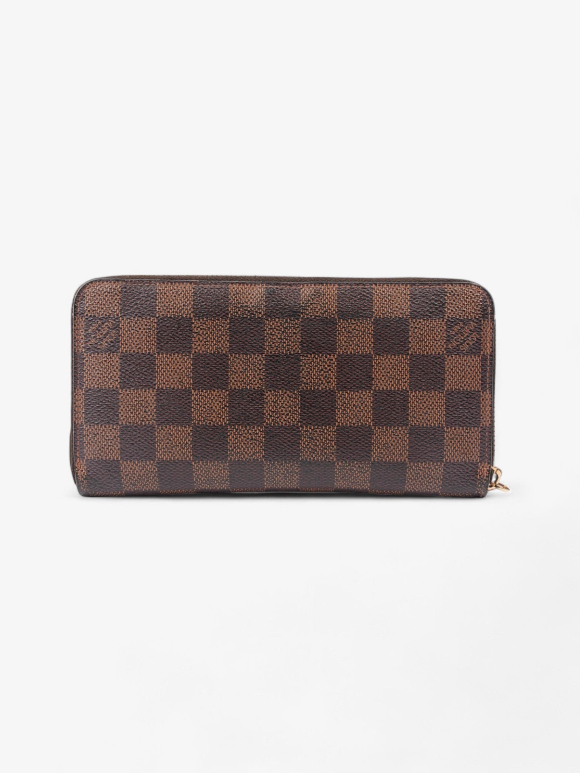 Louis Vuitton Zippy Ebene Coated Damier Canvas Coated Canvas Wallet Case Canvas 5