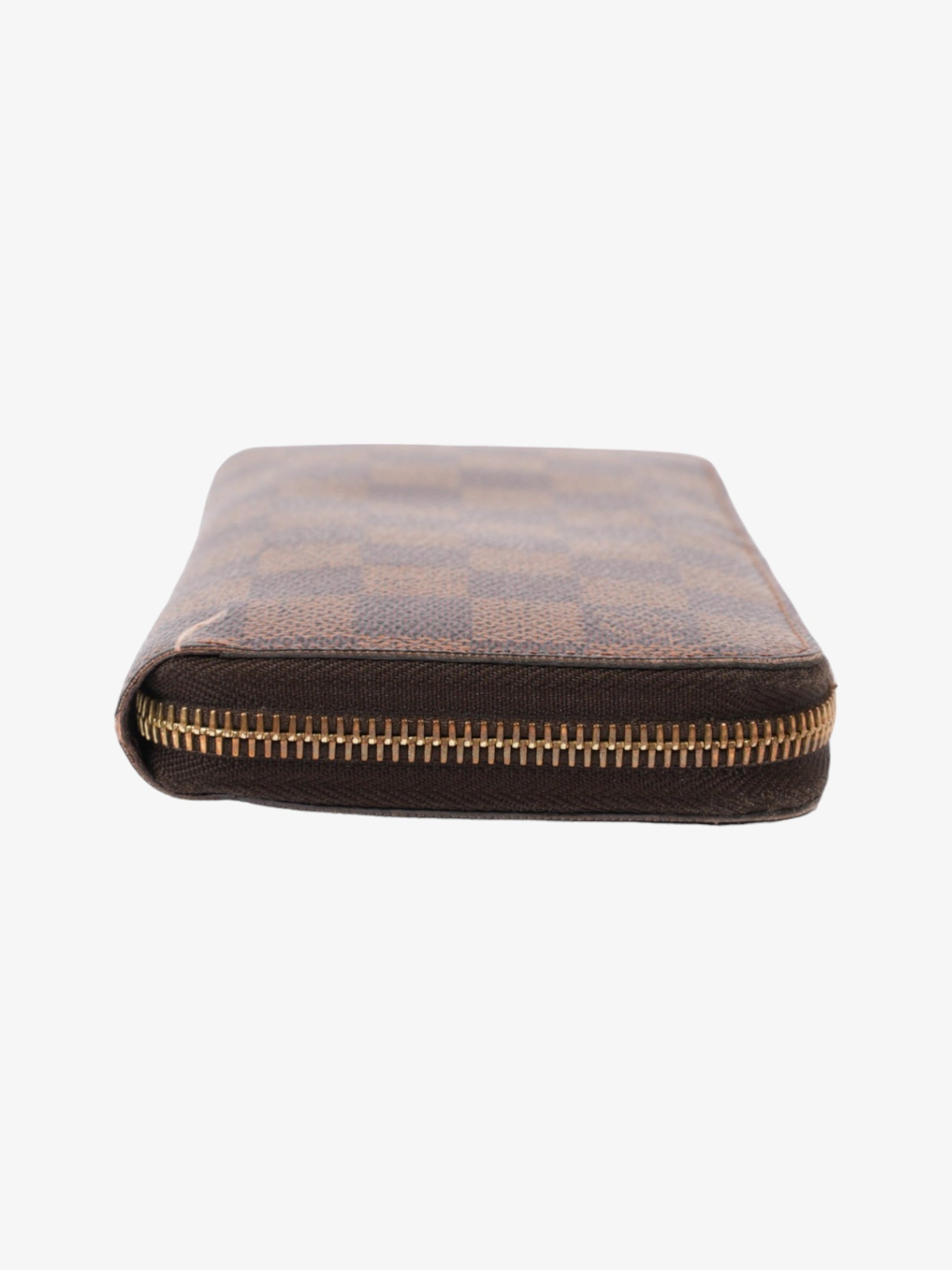 Louis Vuitton Zippy Ebene Coated Damier Canvas Coated Canvas Wallet Case Canvas 5