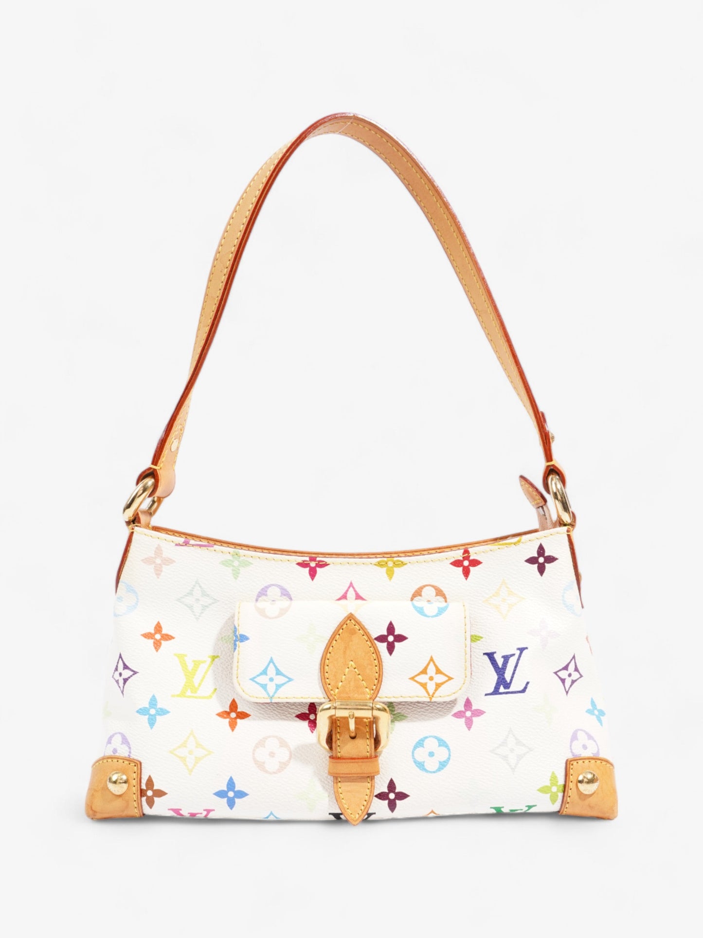 Louis Vuitton Eliza Multicolour Coated Monogram Canvas Coated Canvas White Apparel
