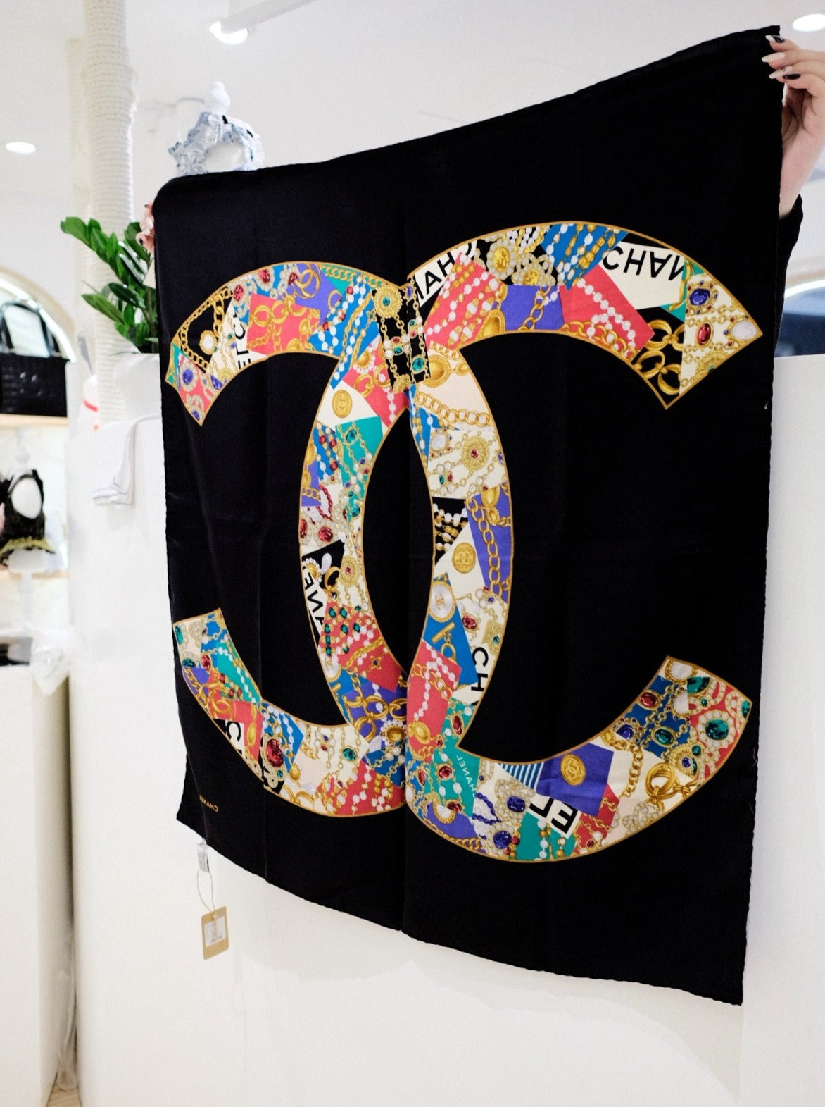 Chanel   silk scarf