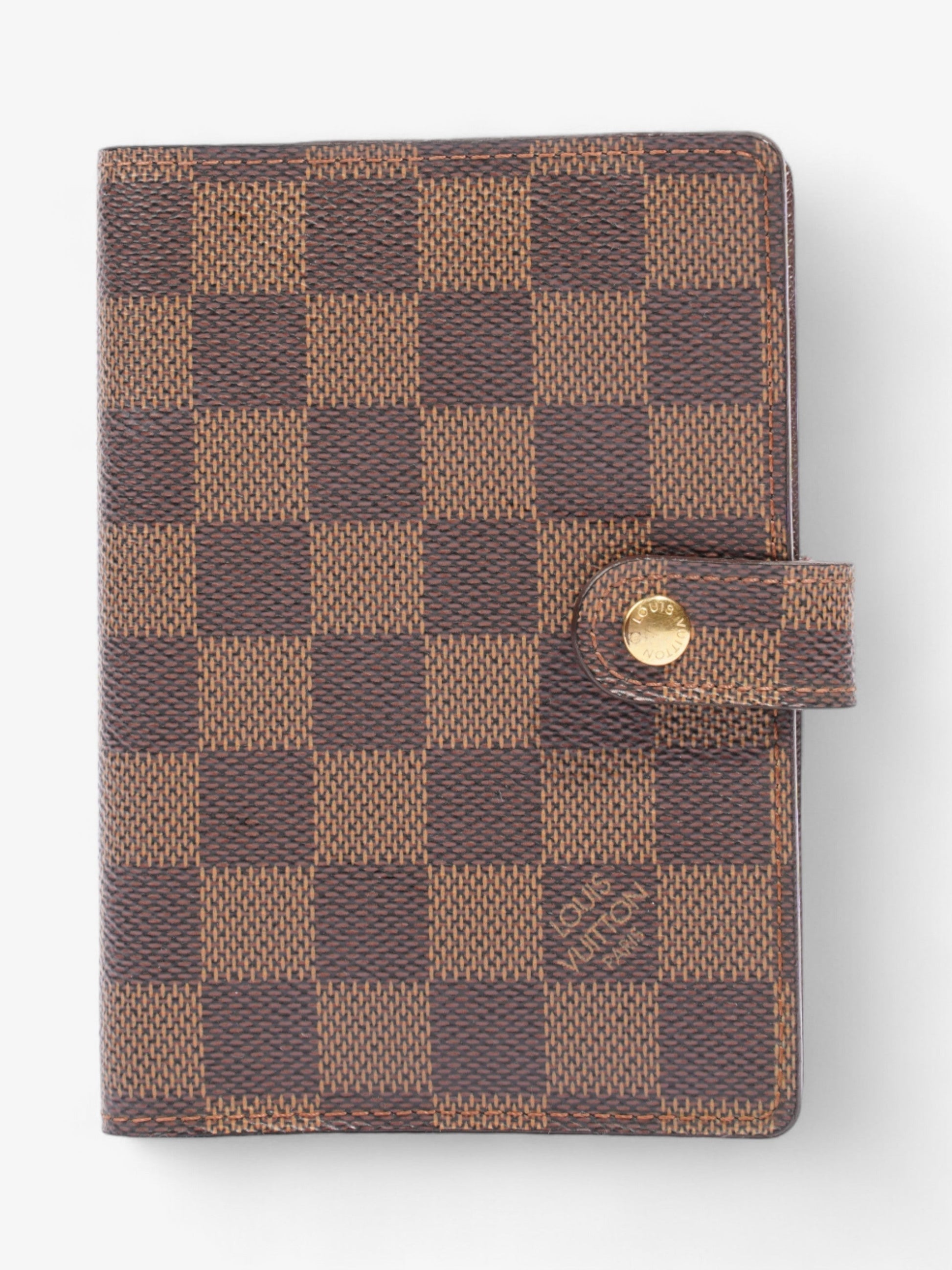Louis Vuitton Agenda Cover Ebene Coated PM Damier Canvas Coated Canvas Apparel