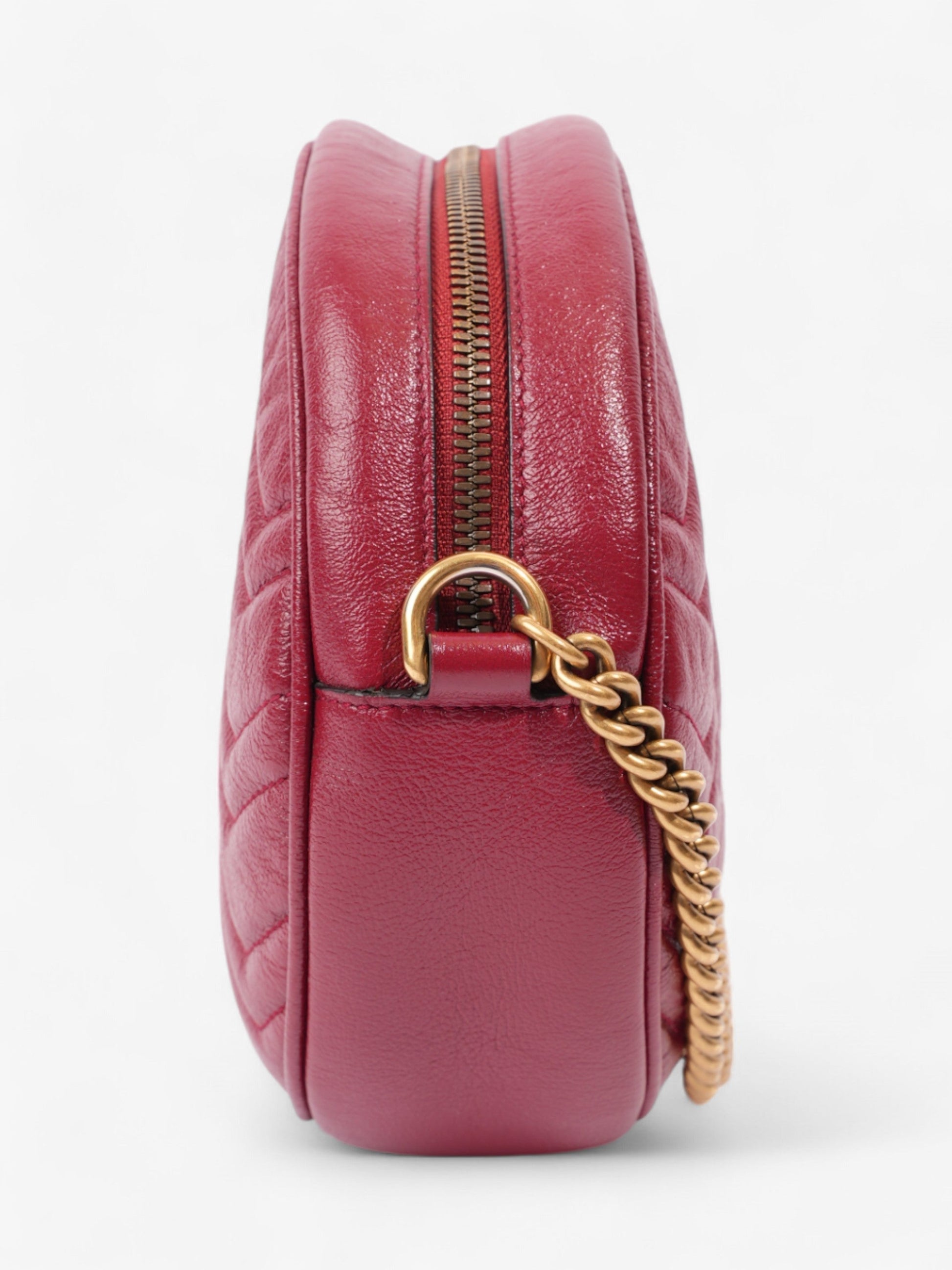 Gucci Marmont Round Bag Leather Matelasse Shoulder Bag Matelasse Leather