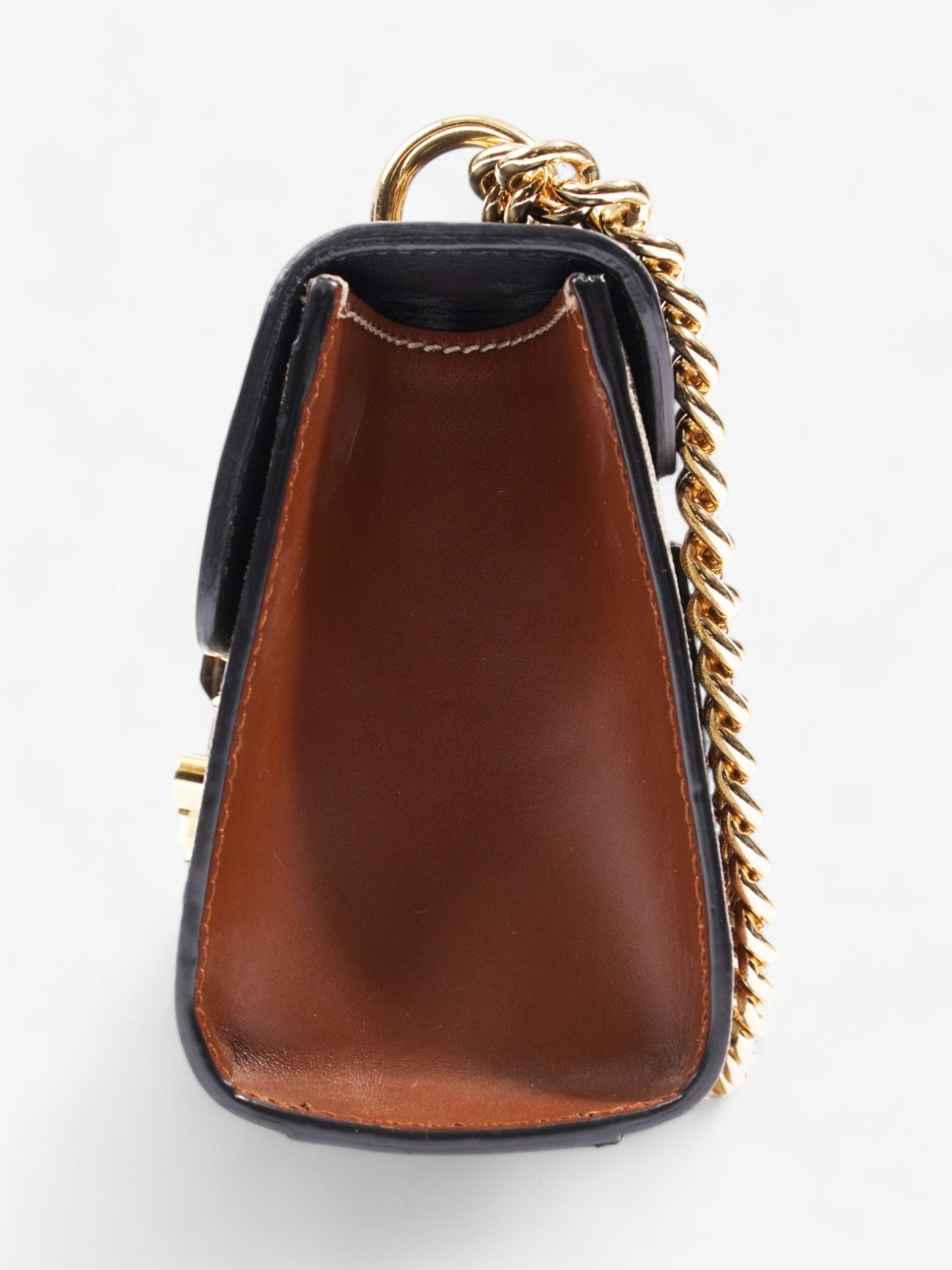 Gucci Padlock Shoulder Bag Supreme Leather Black