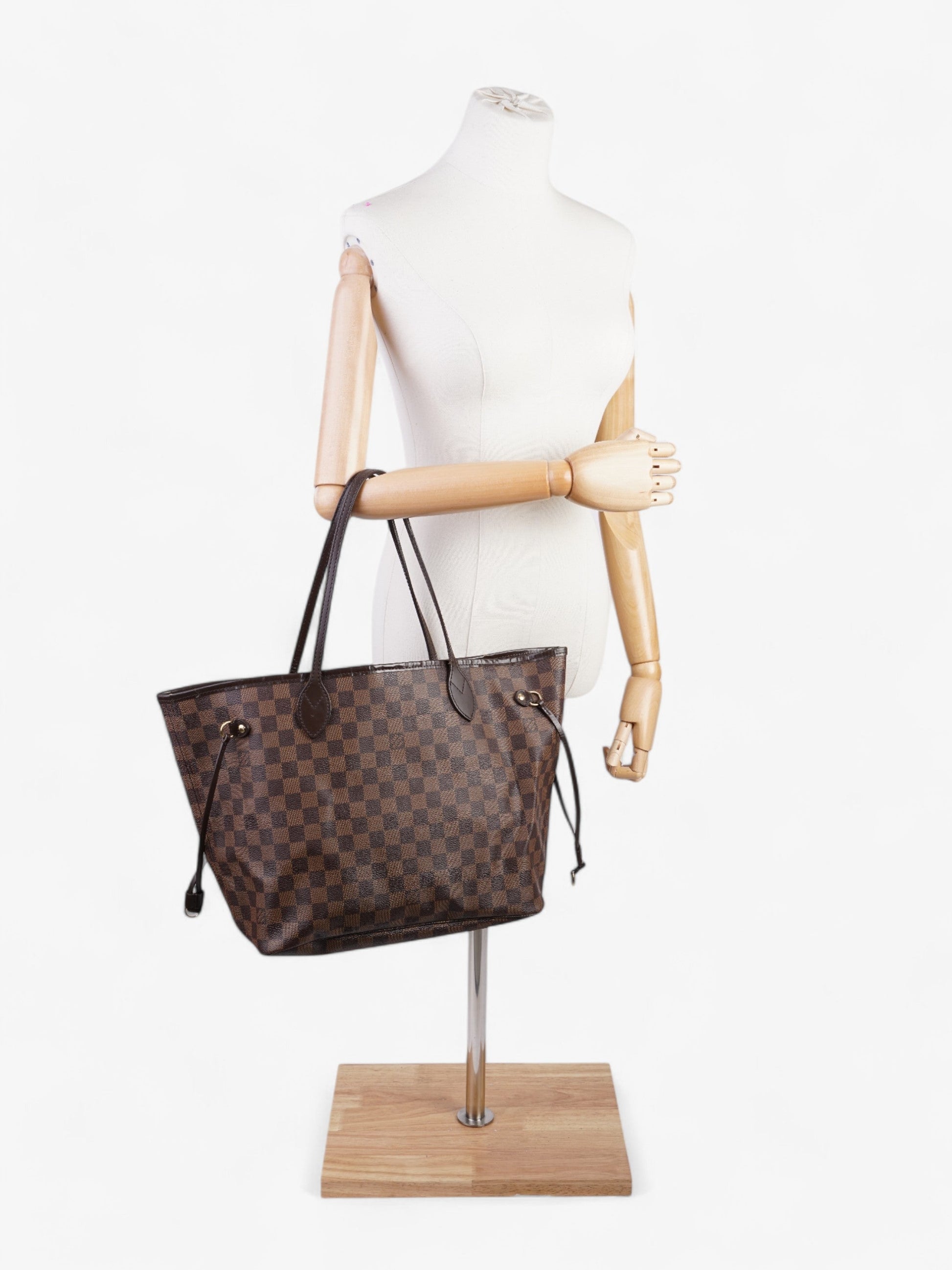 Louis Vuitton Neverfull Ebene Coated MM Damier Canvas Coated Canvas Apparel Mm 43