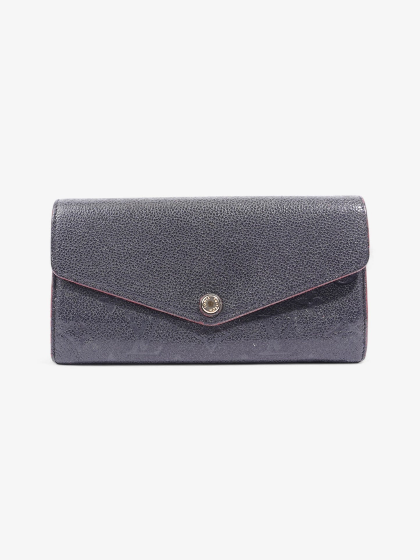 Louis Vuitton Sarah Black Leather Empreinte Wallet Case