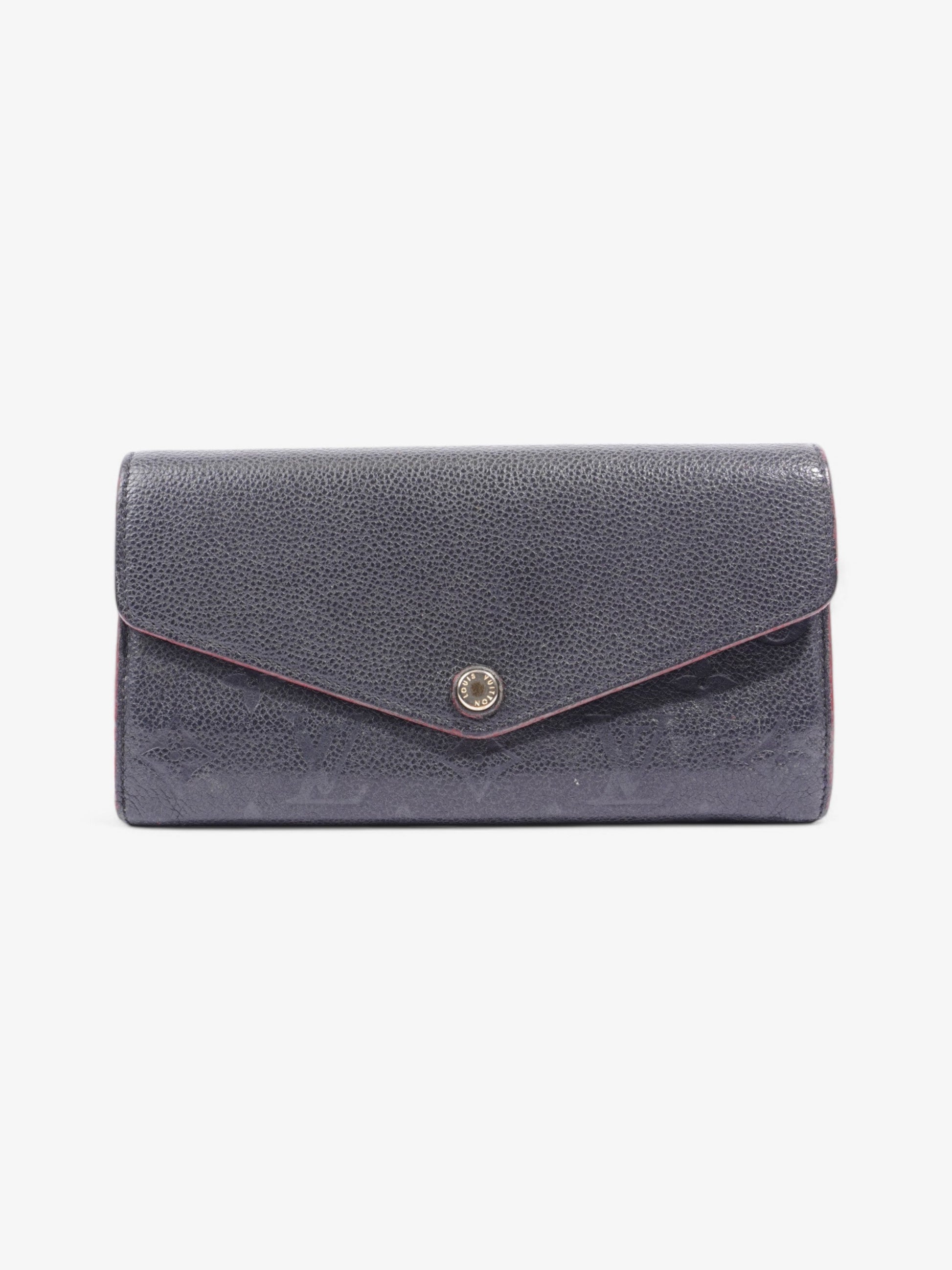 Louis Vuitton Sarah Black Leather Empreinte Wallet Case