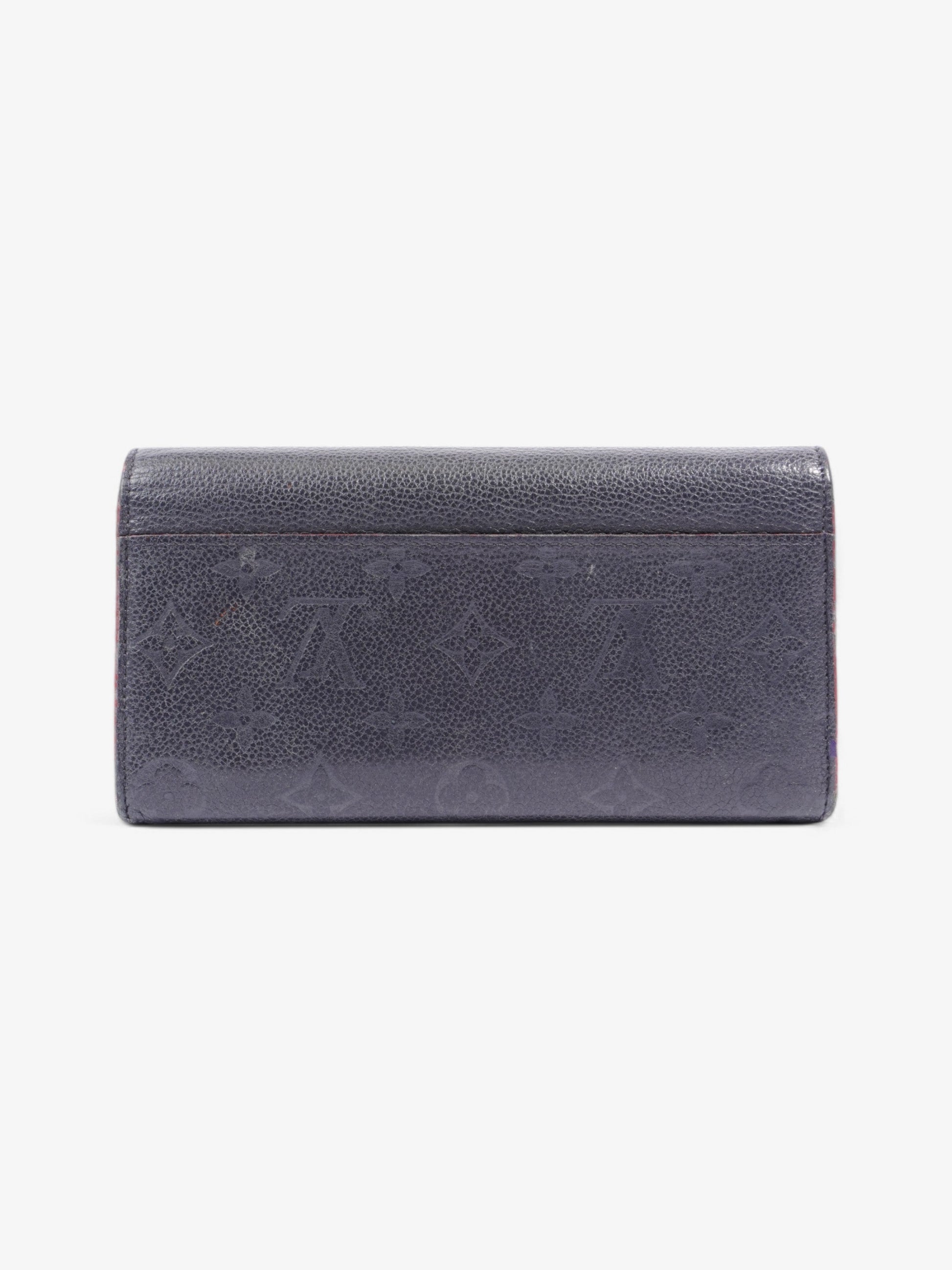 Louis Vuitton Sarah Black Leather Empreinte Wallet Case