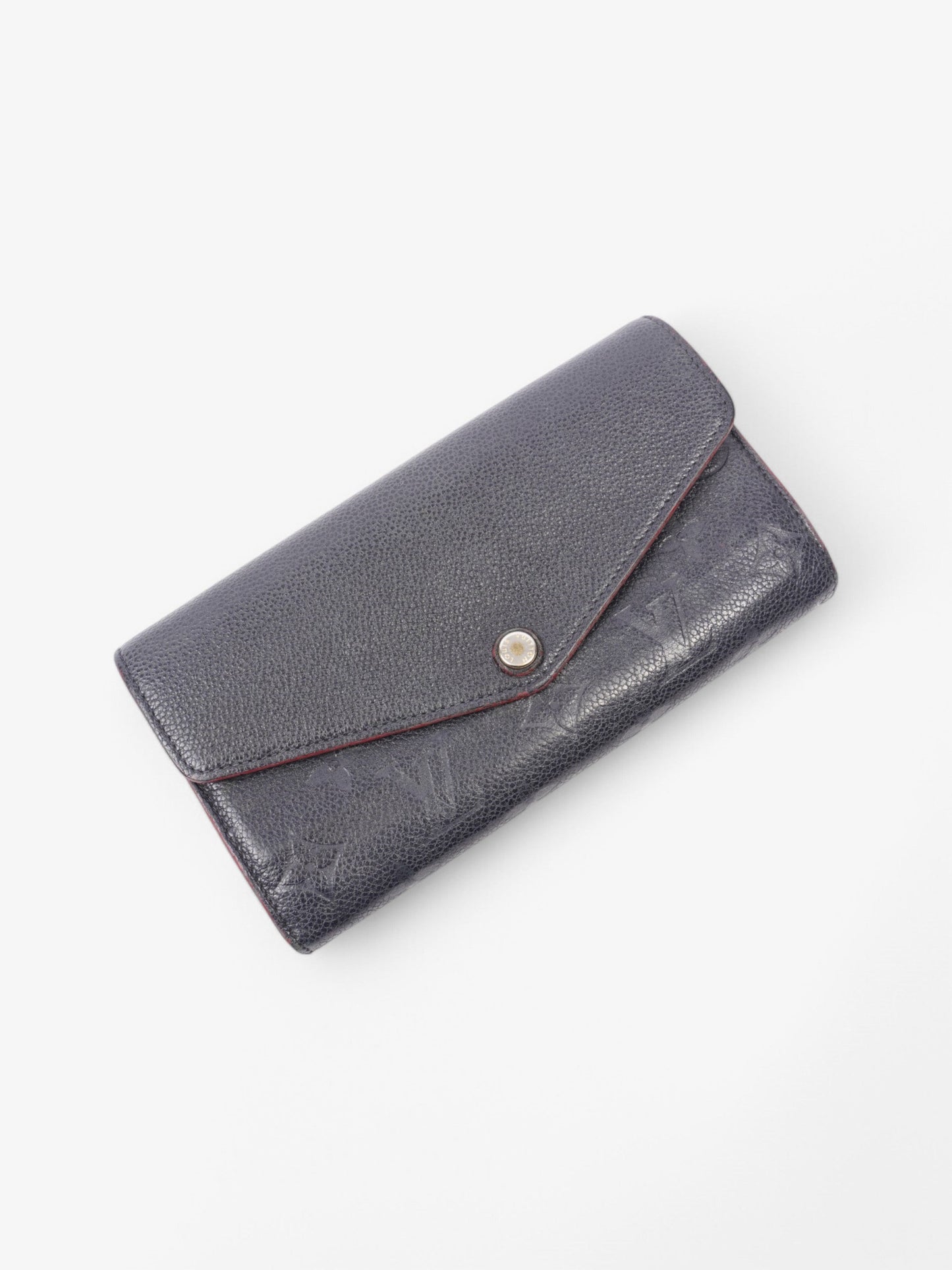 Louis Vuitton Sarah Black Leather Empreinte Wallet Case