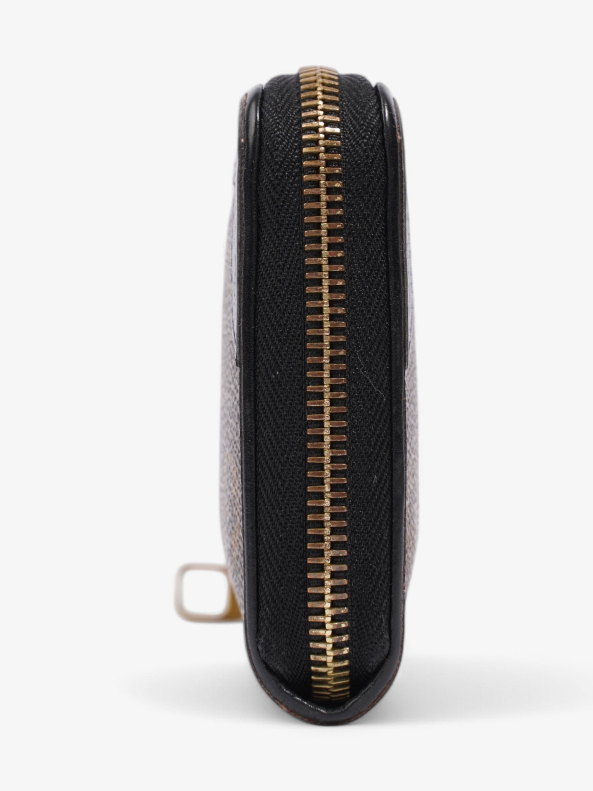 Louis Vuitton Zippy Coated Monogram Canvas Coated Canvas Black Wallet Case