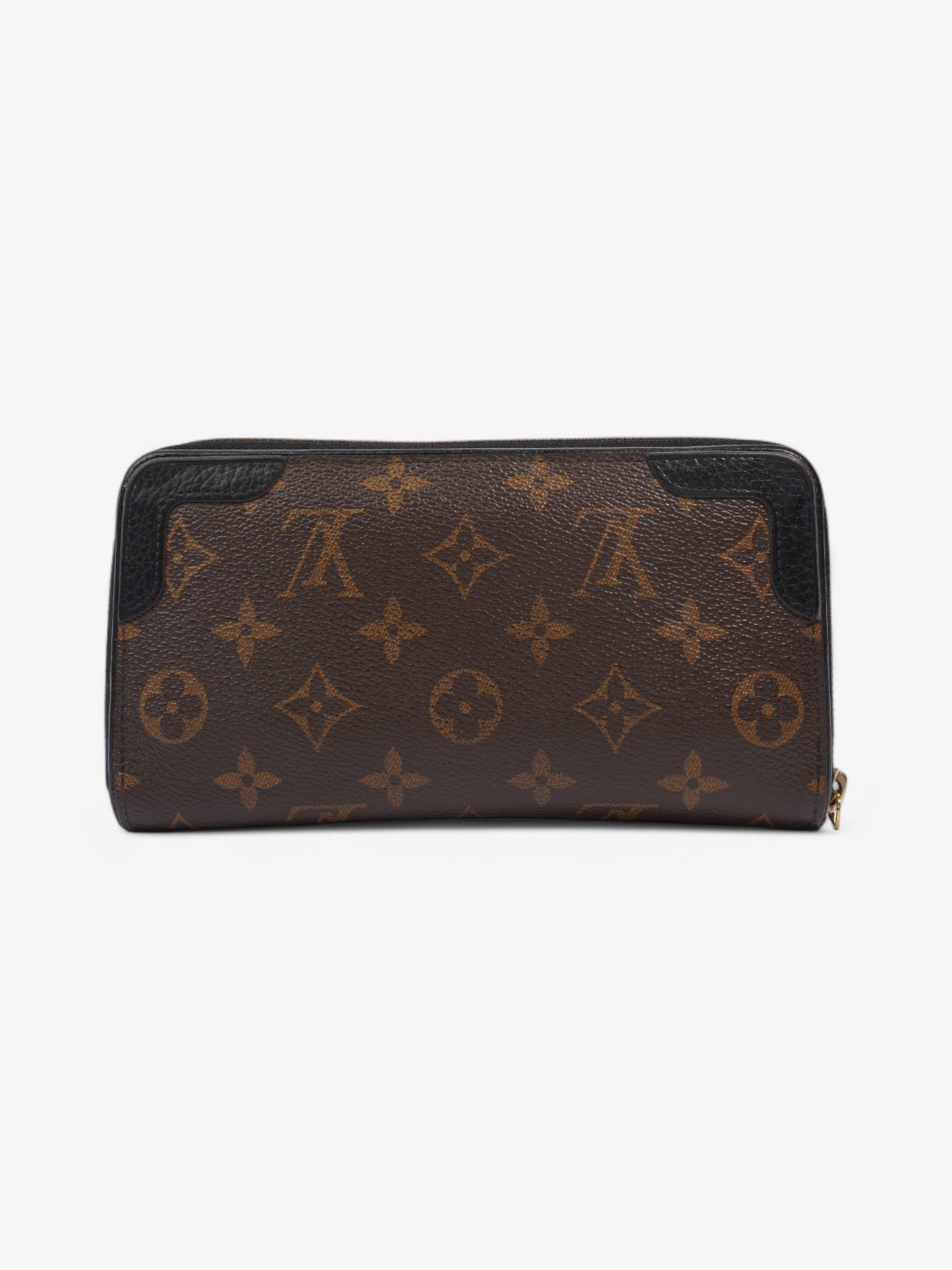 Louis Vuitton Zippy Coated Monogram Canvas Coated Canvas Black Wallet Case