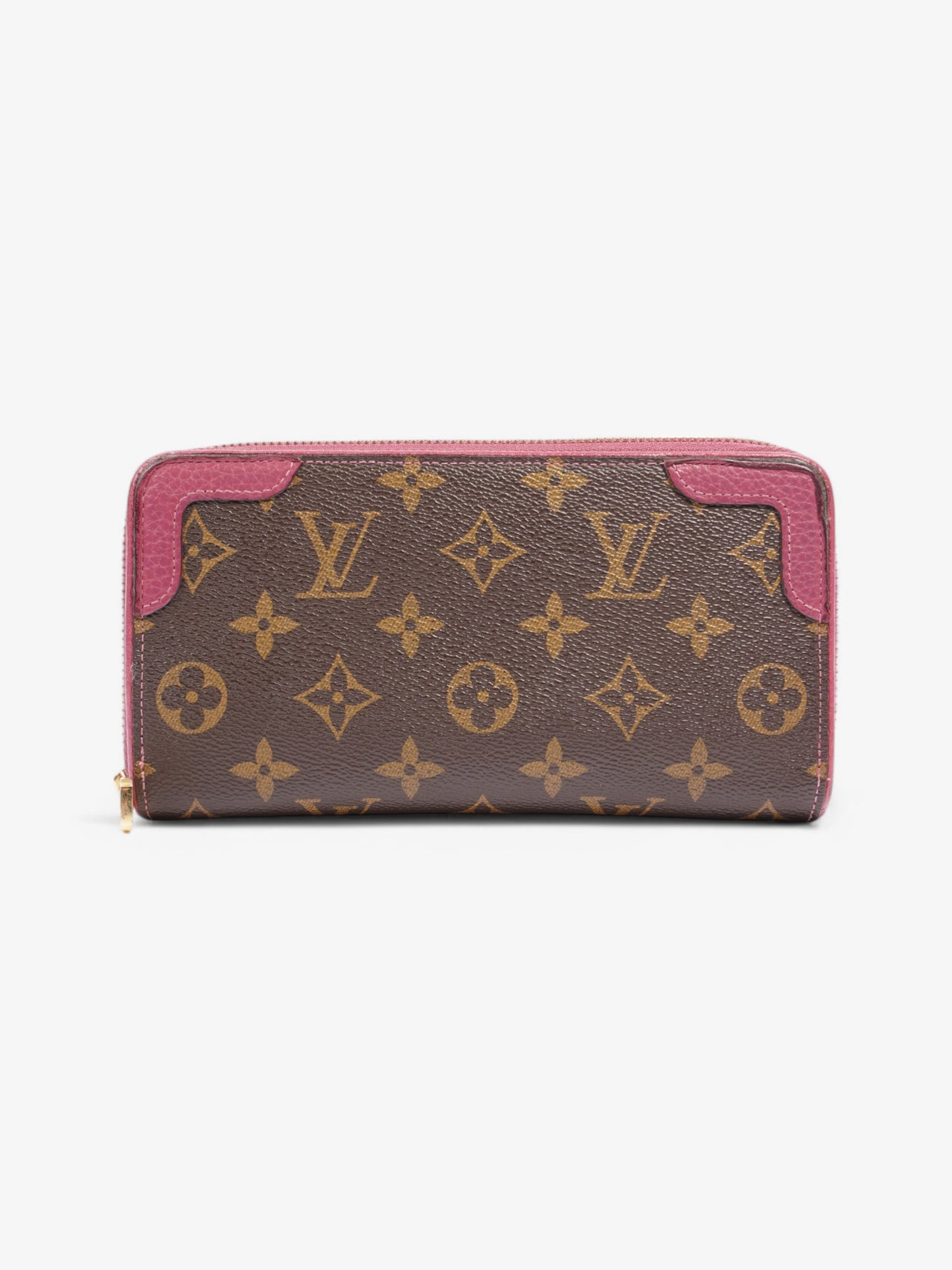 Louis Vuitton Zippy Rose Coated Monogram Canvas Coated Canvas Wallet Case
