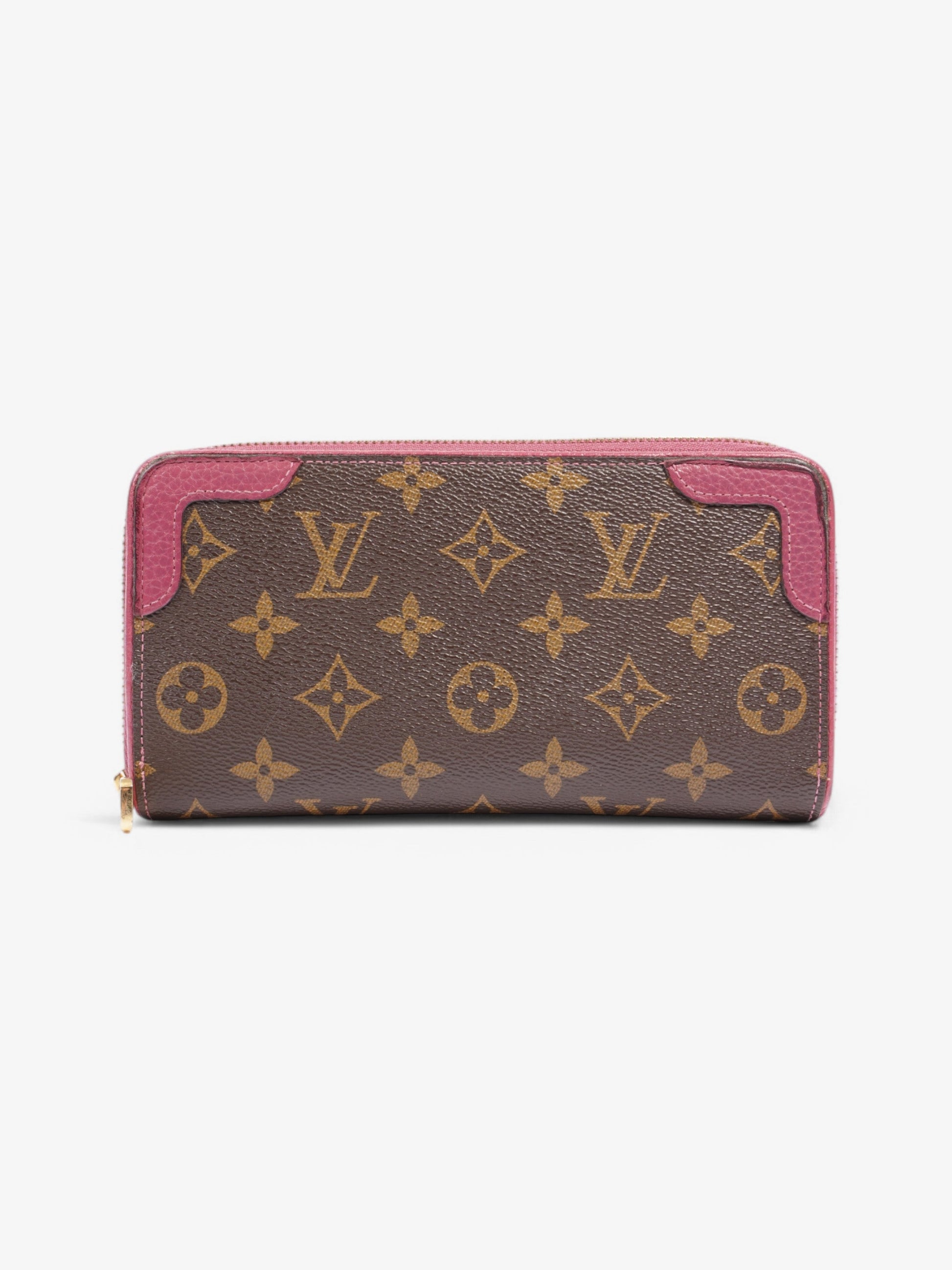Louis Vuitton Zippy Rose Coated Monogram Canvas Coated Canvas Wallet Case