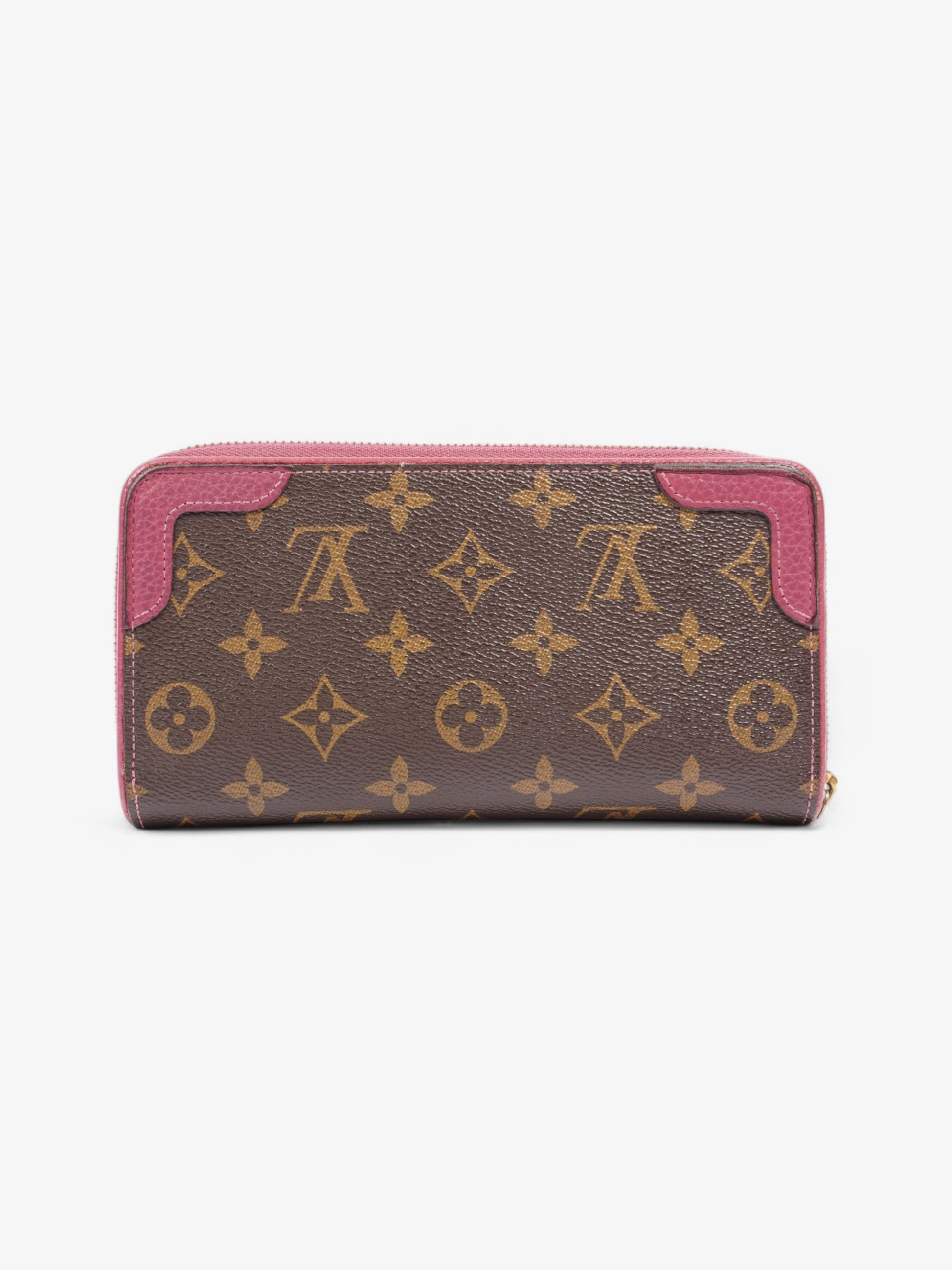 Louis Vuitton Zippy Rose Coated Monogram Canvas Coated Canvas Wallet Case