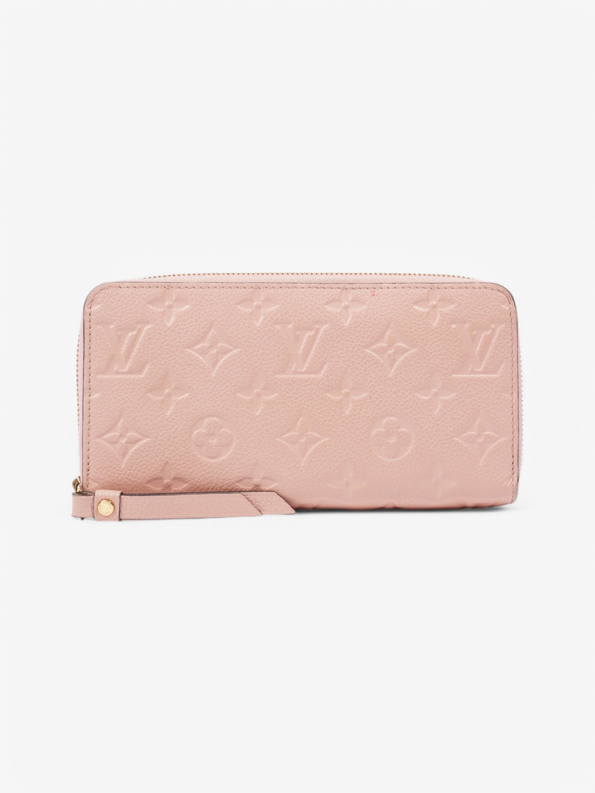 Louis Vuitton Zippy Rose Empreinte Leather Wallet Case