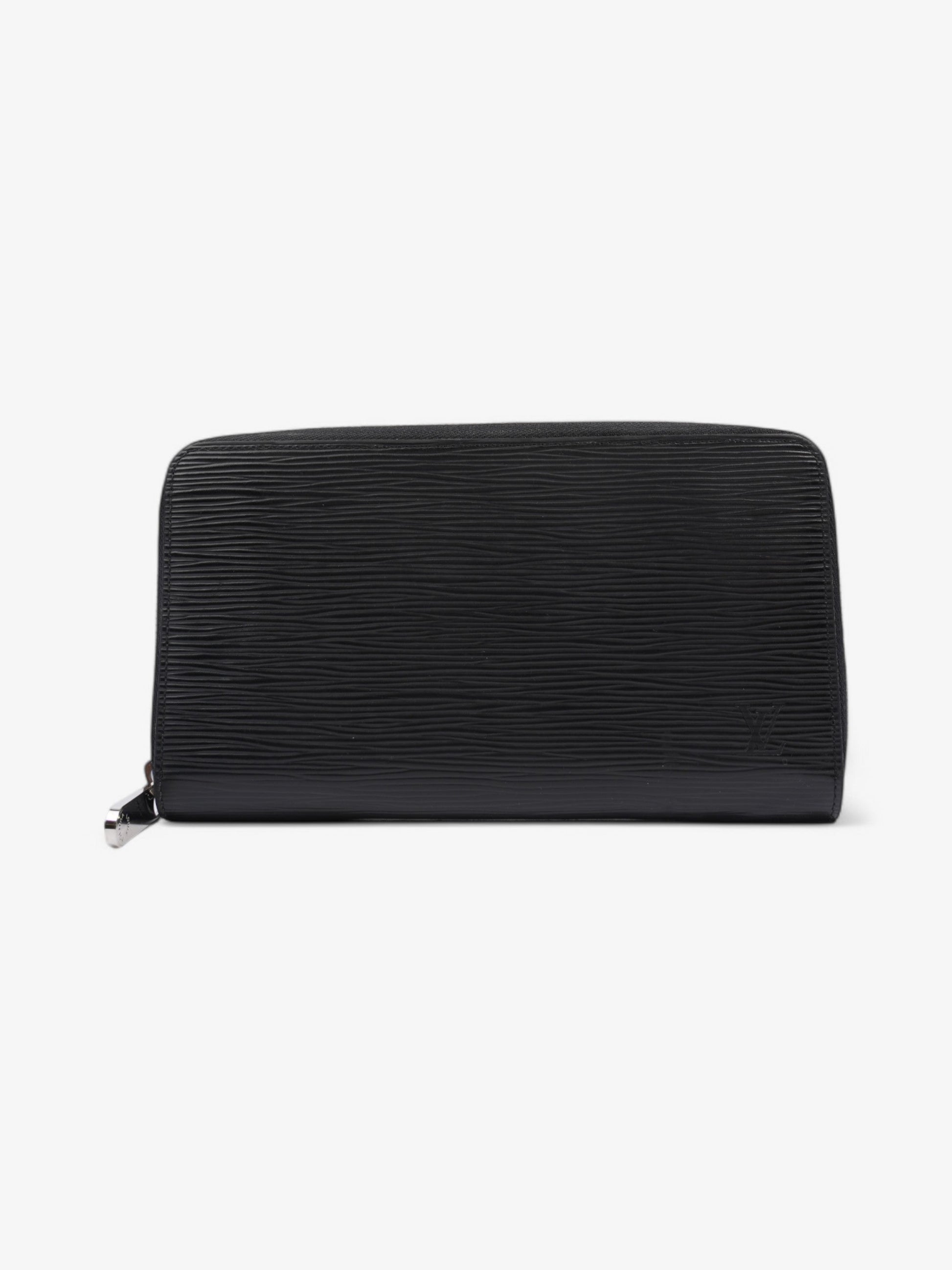 Louis Vuitton Zippy Epi Leather Black Wallet Case