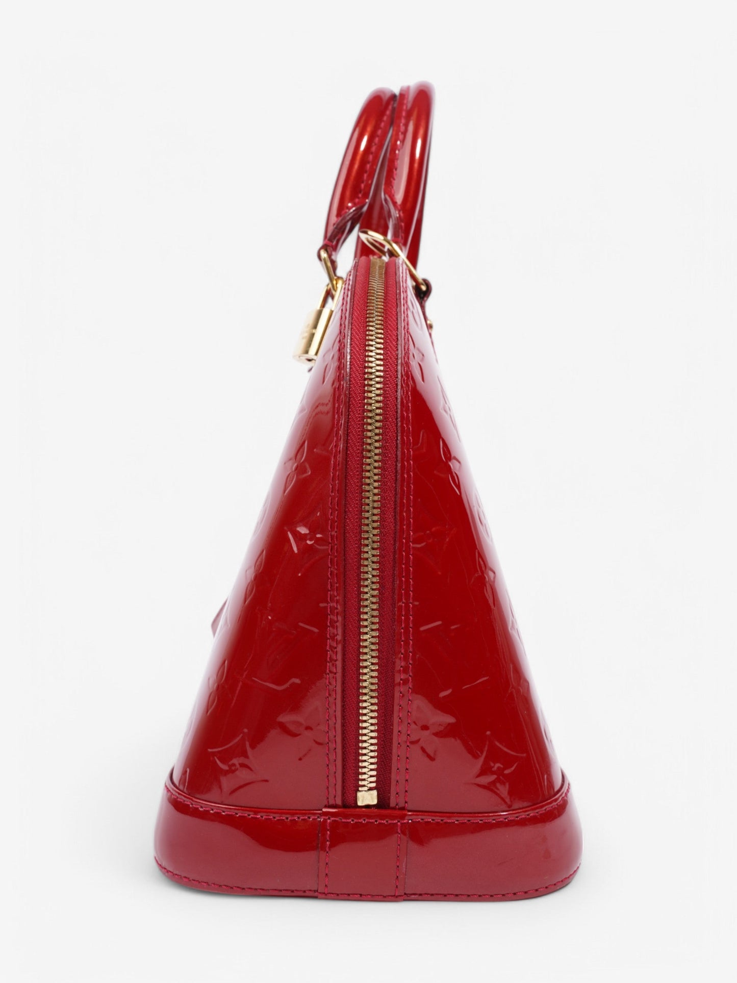 Louis Vuitton Alma PM Vernis Leather Red Handbag