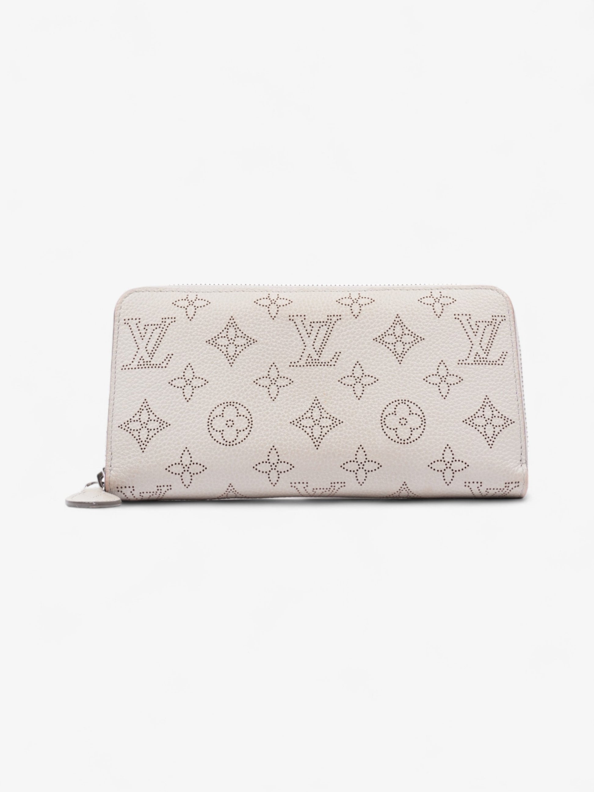 Louis Vuitton Zippy Cream Leather Wallet Case