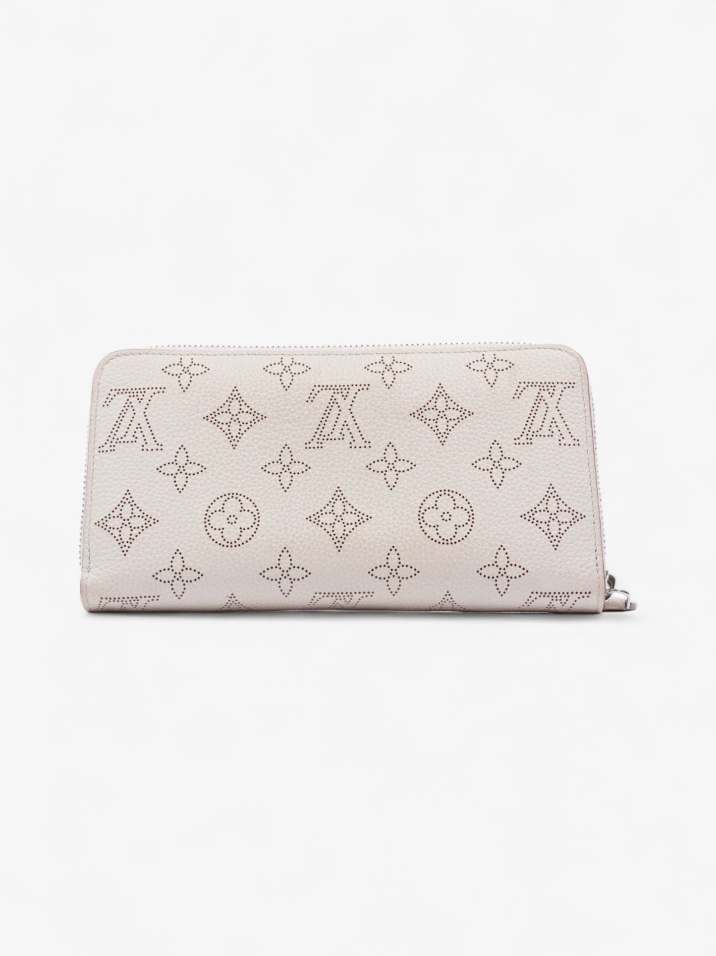 Louis Vuitton Zippy Cream Leather Wallet Case