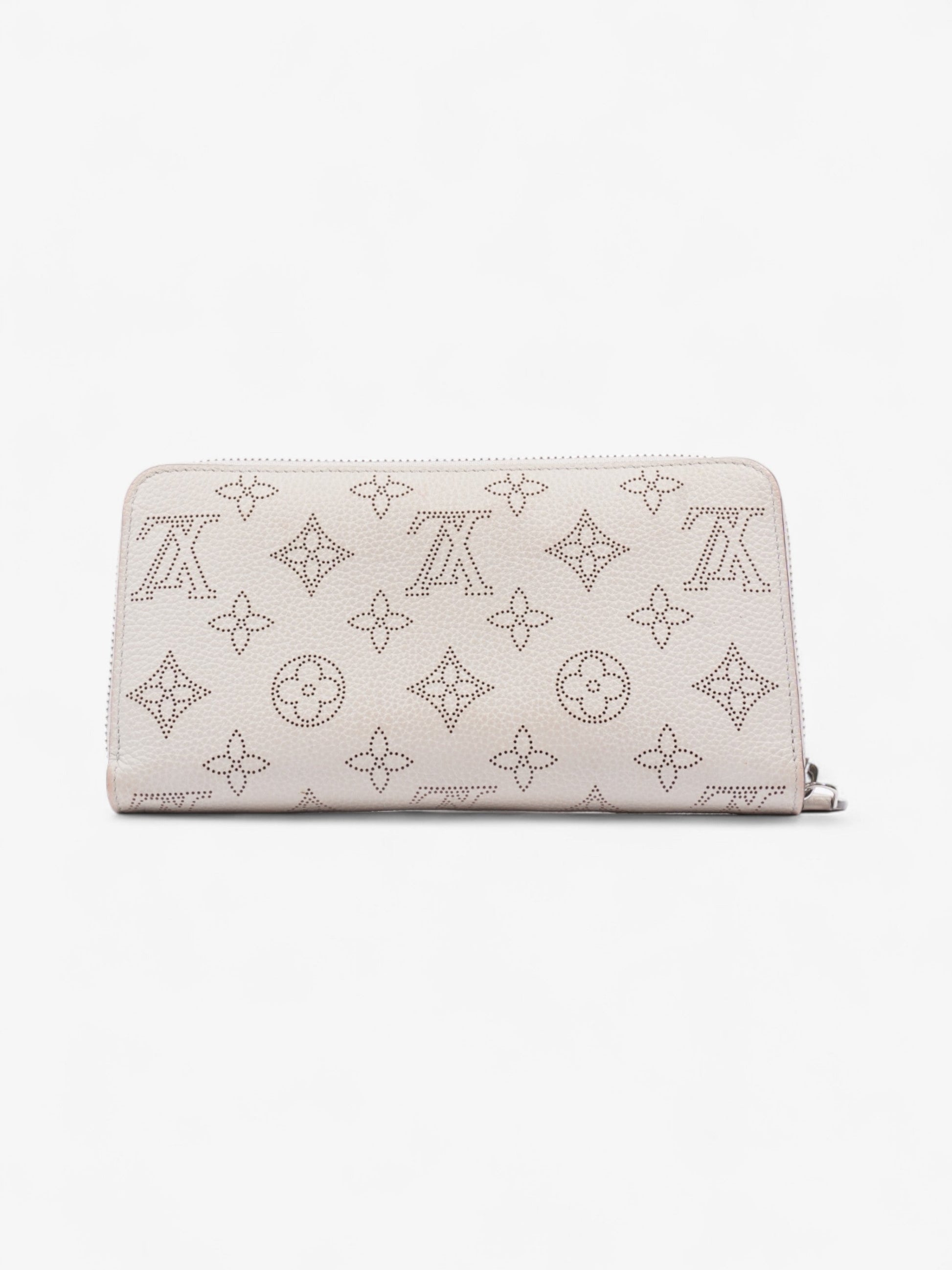 Louis Vuitton Zippy Cream Leather Wallet Case