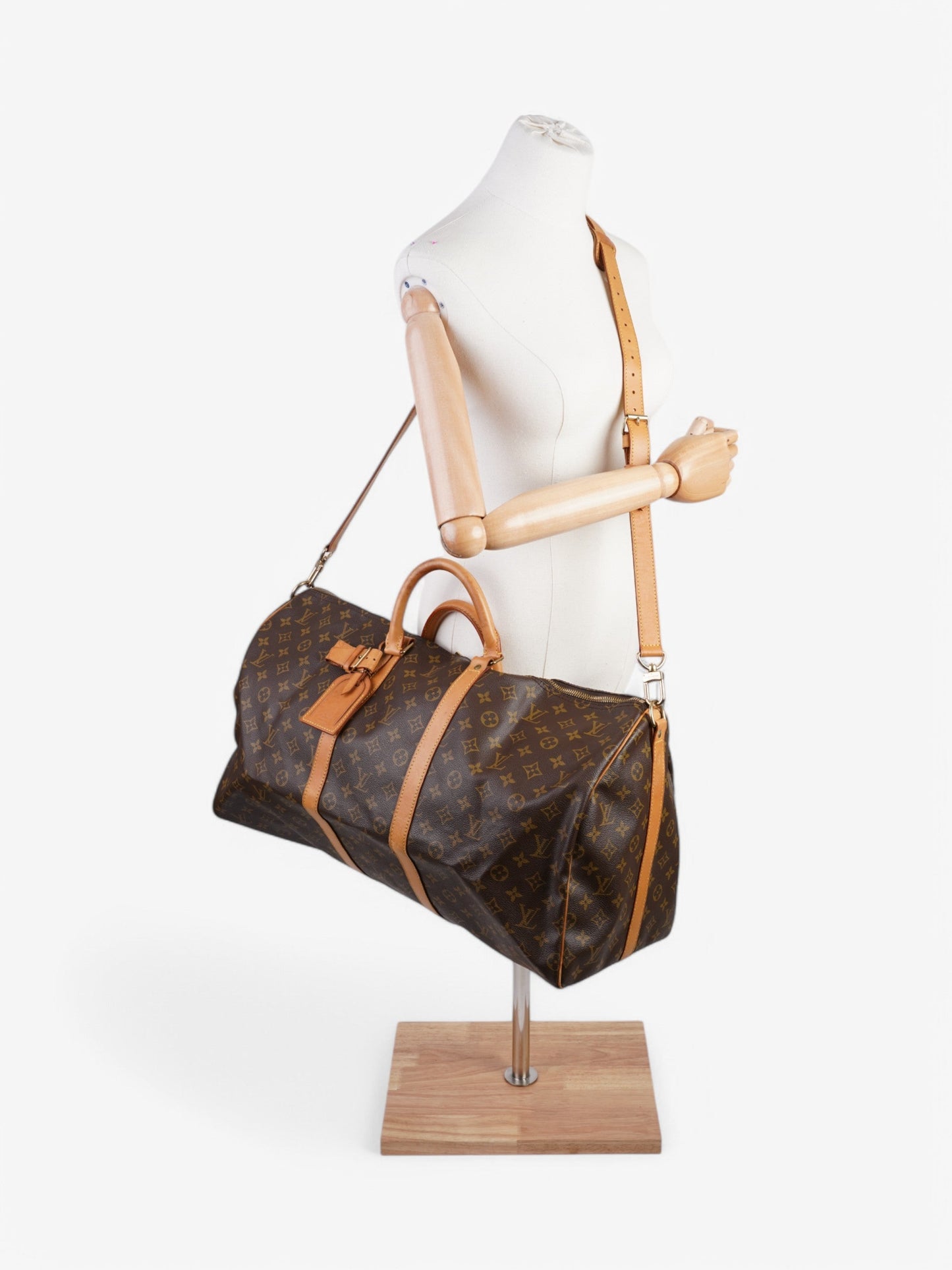Louis Vuitton Keepall Bandouliere Coated 55 Monogram Canvas Coated Canvas Apparel Canvas 86