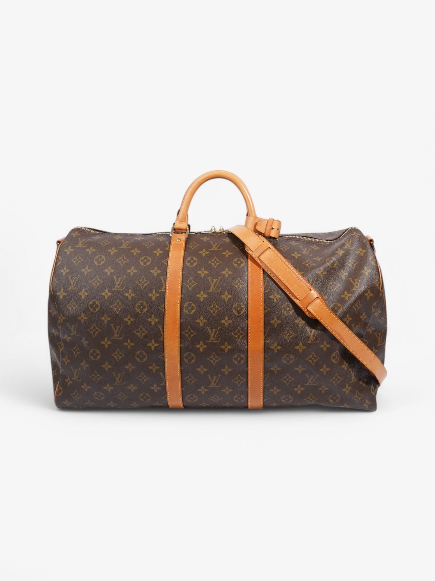Louis Vuitton Keepall Bandouliere Coated 55 Monogram Canvas Coated Canvas Apparel Canvas 85