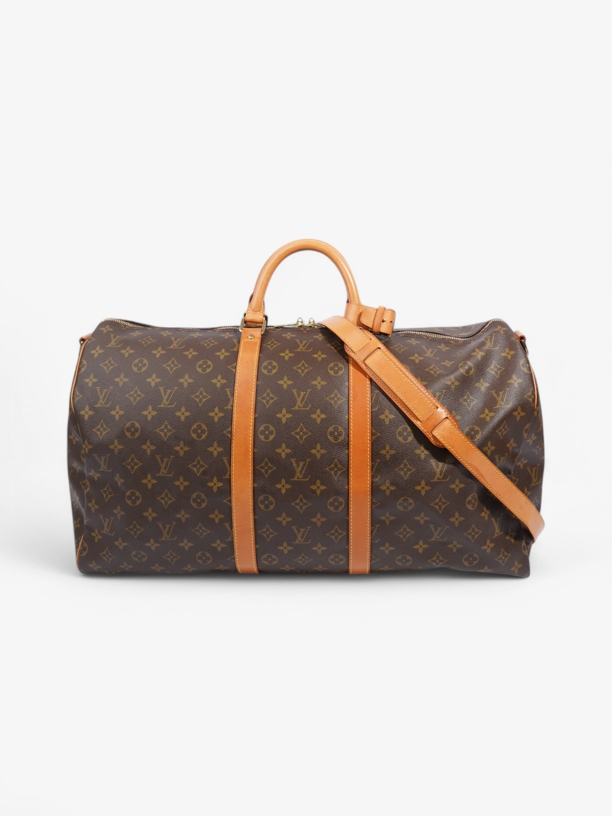 Louis Vuitton Keepall Bandouliere Coated 55 Monogram Canvas Coated Canvas Apparel Canvas 85