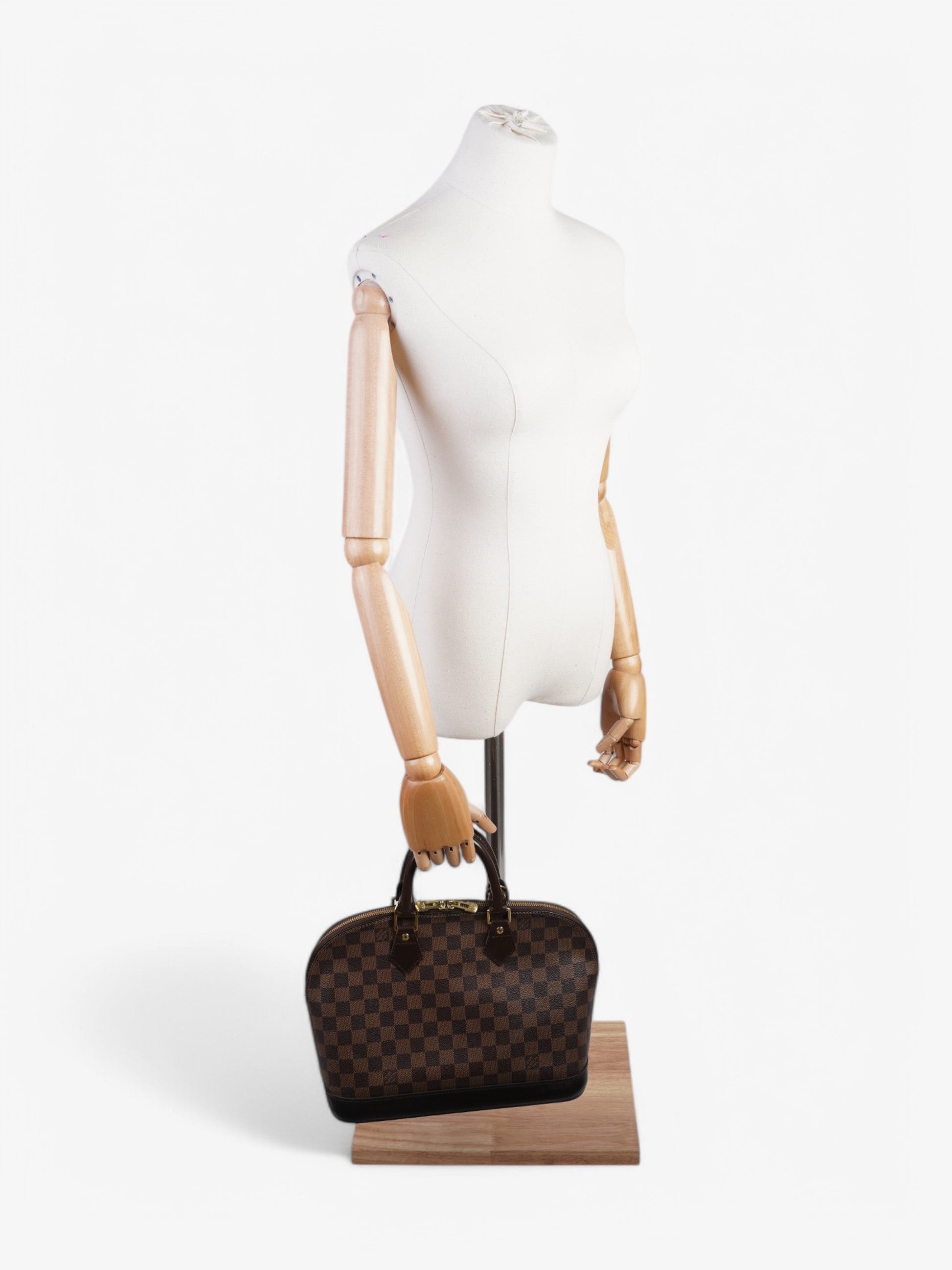 Louis Vuitton Alma Ebene Coated PM Damier Canvas Coated Canvas Apparel Pm 8