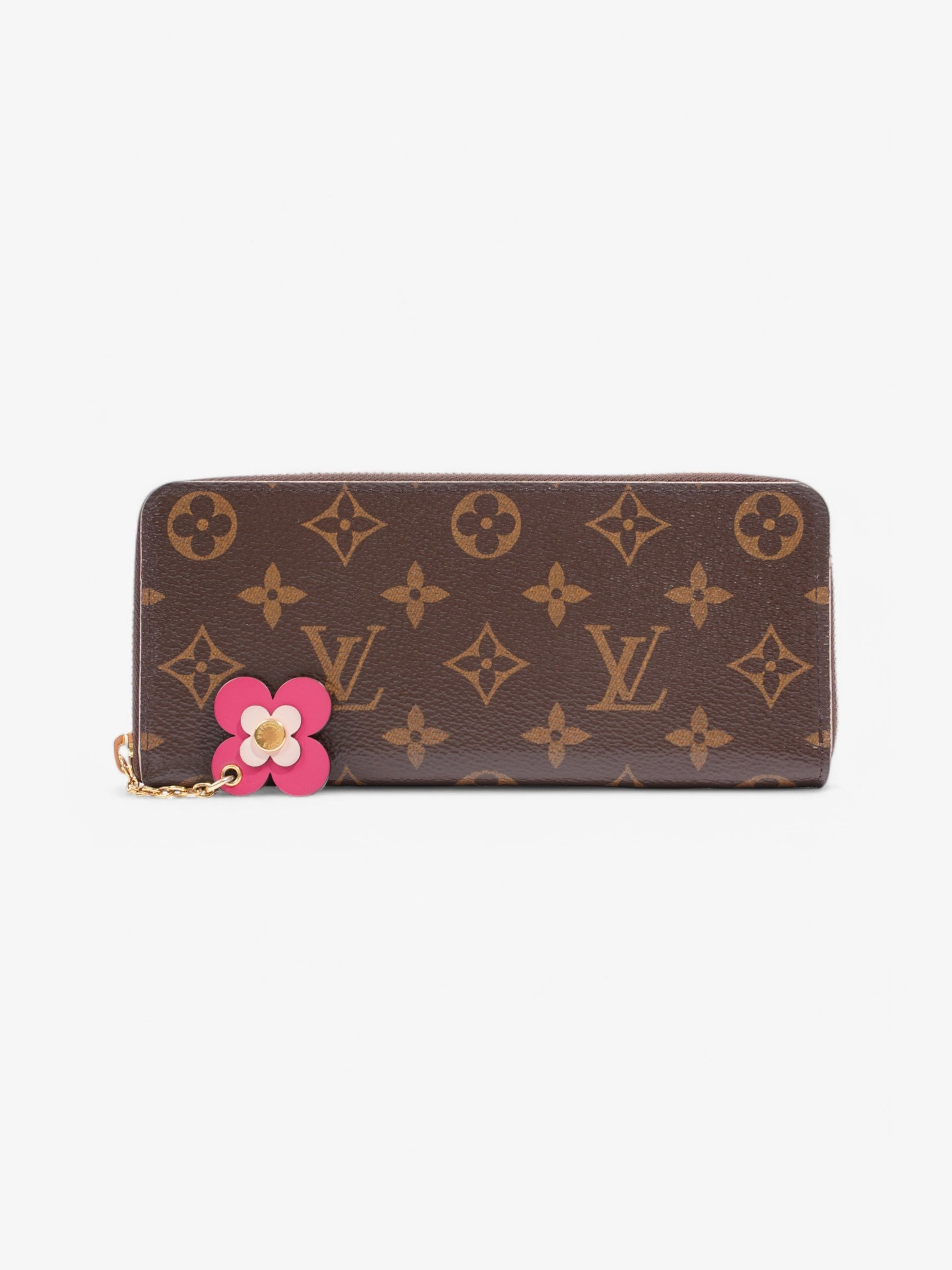 Louis Vuitton Clemence Coated Monogram Canvas Coated Canvas Wallet Case Canvas 14