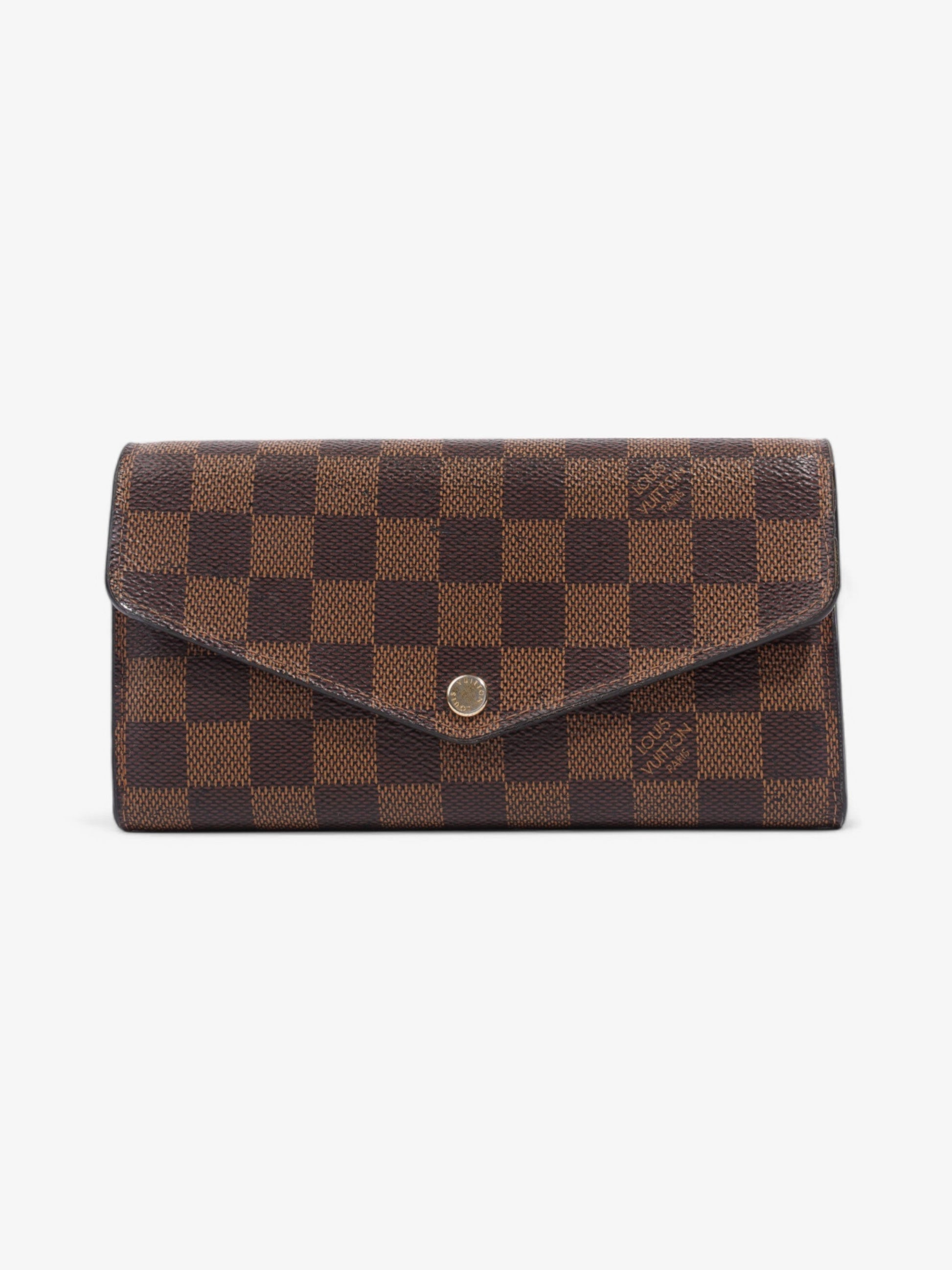 Louis Vuitton Sarah Ebene Coated Canvas Damier Wallet Case