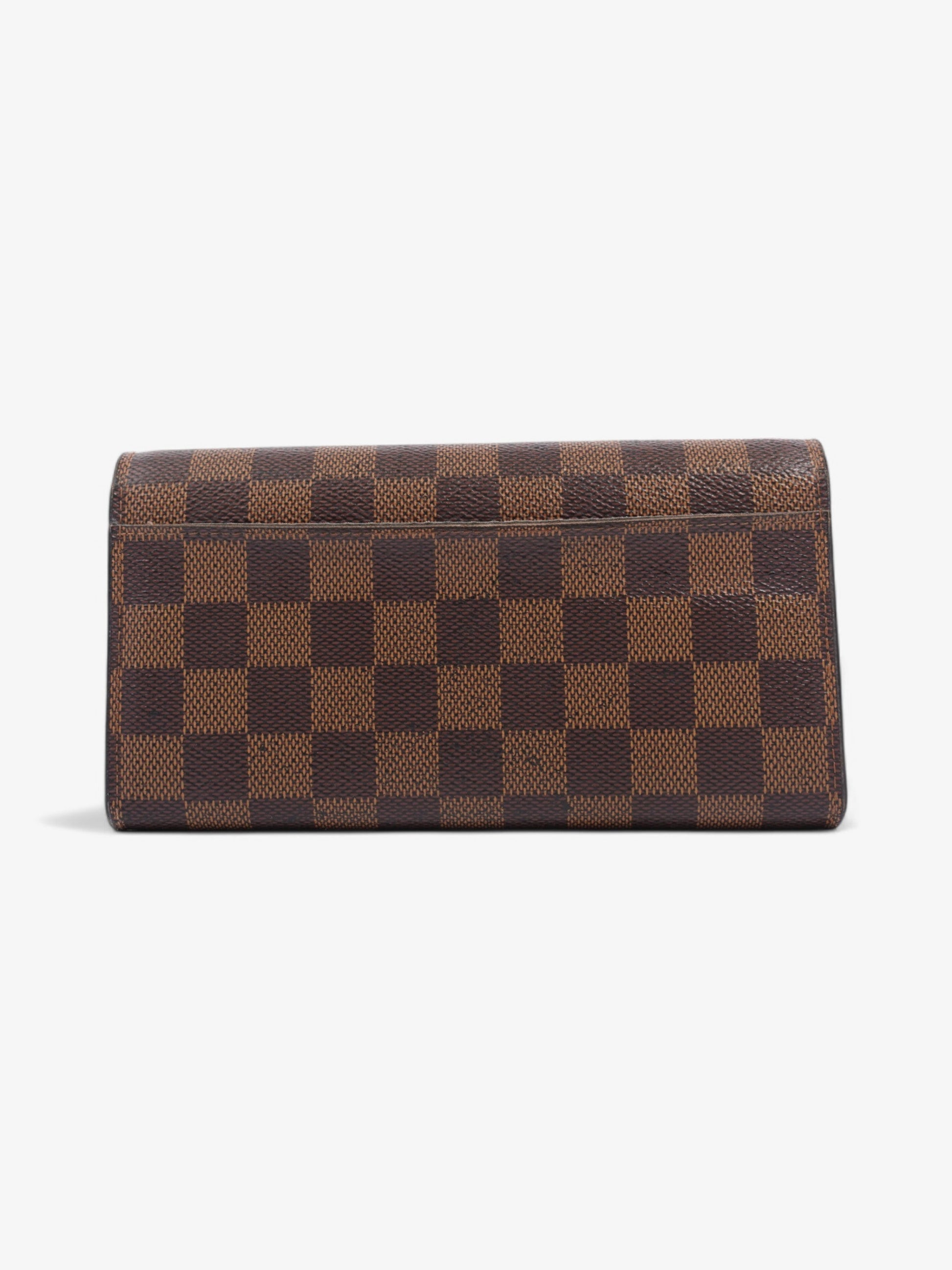 Louis Vuitton Sarah Ebene Coated Canvas Damier Wallet Case