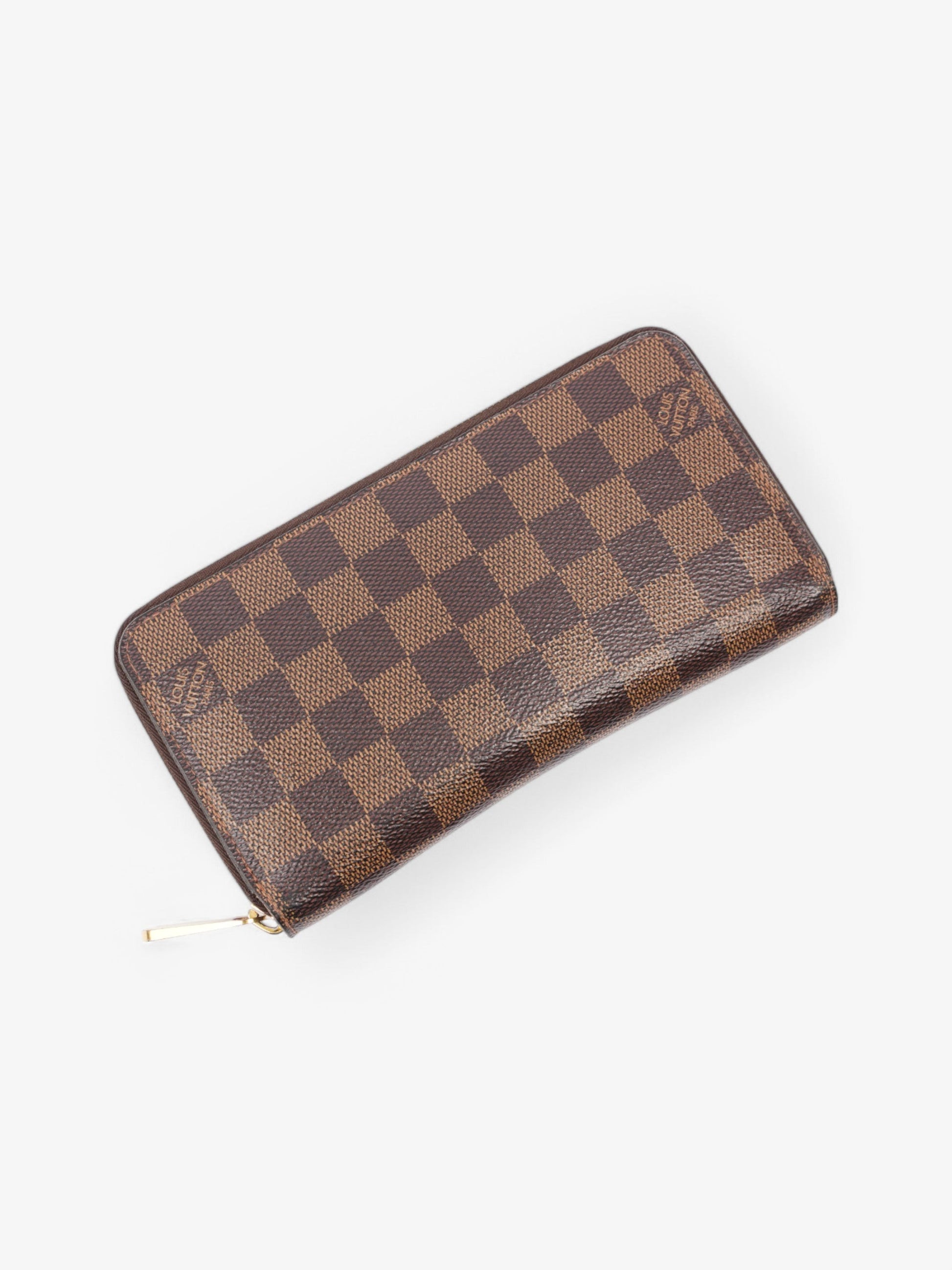 Louis Vuitton Zippy Ebene Coated Damier Canvas Coated Canvas Wallet Case Canvas 8