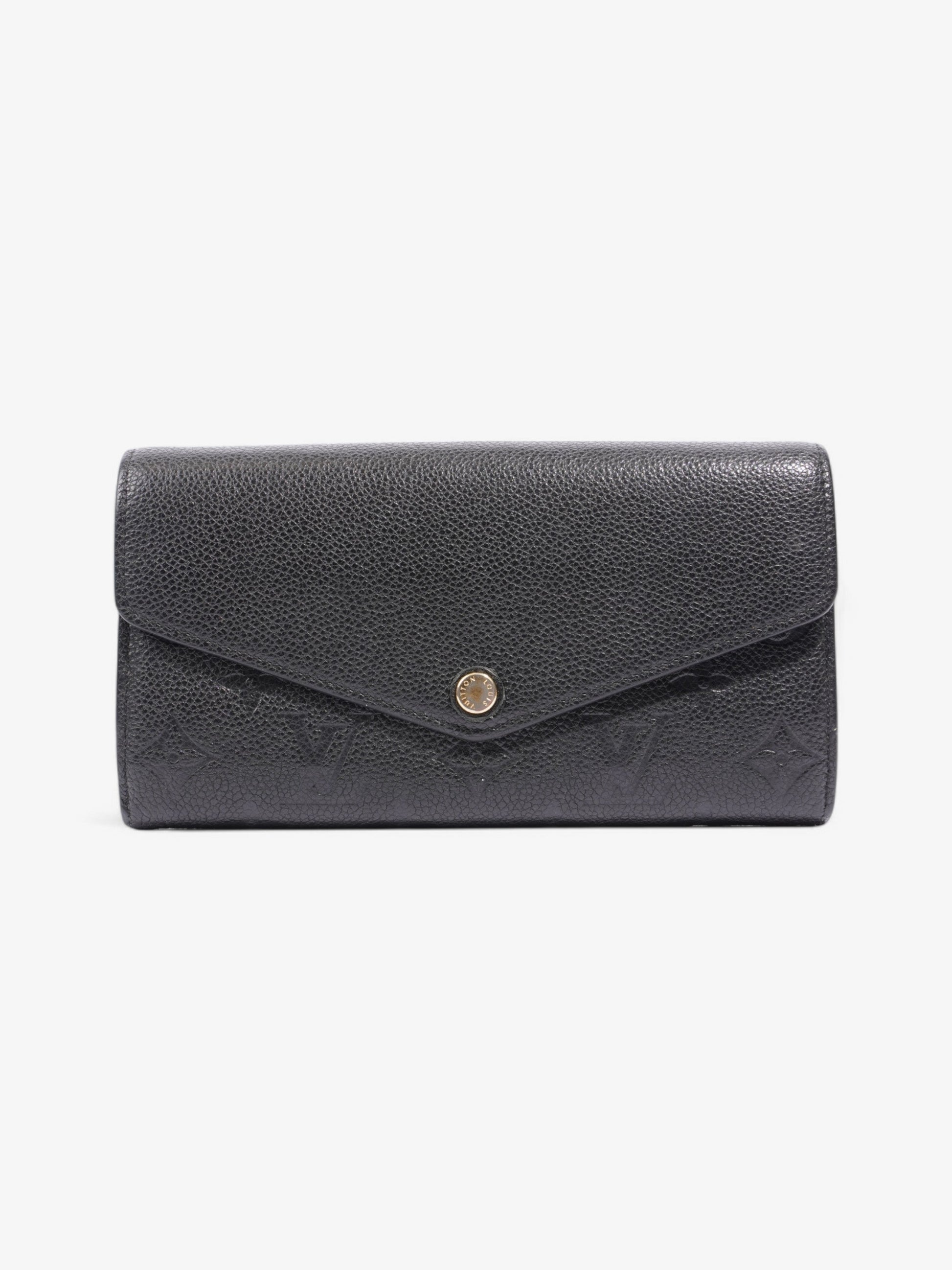 Louis Vuitton Sarah Black Leather Empreinte Wallet Case Leather 5