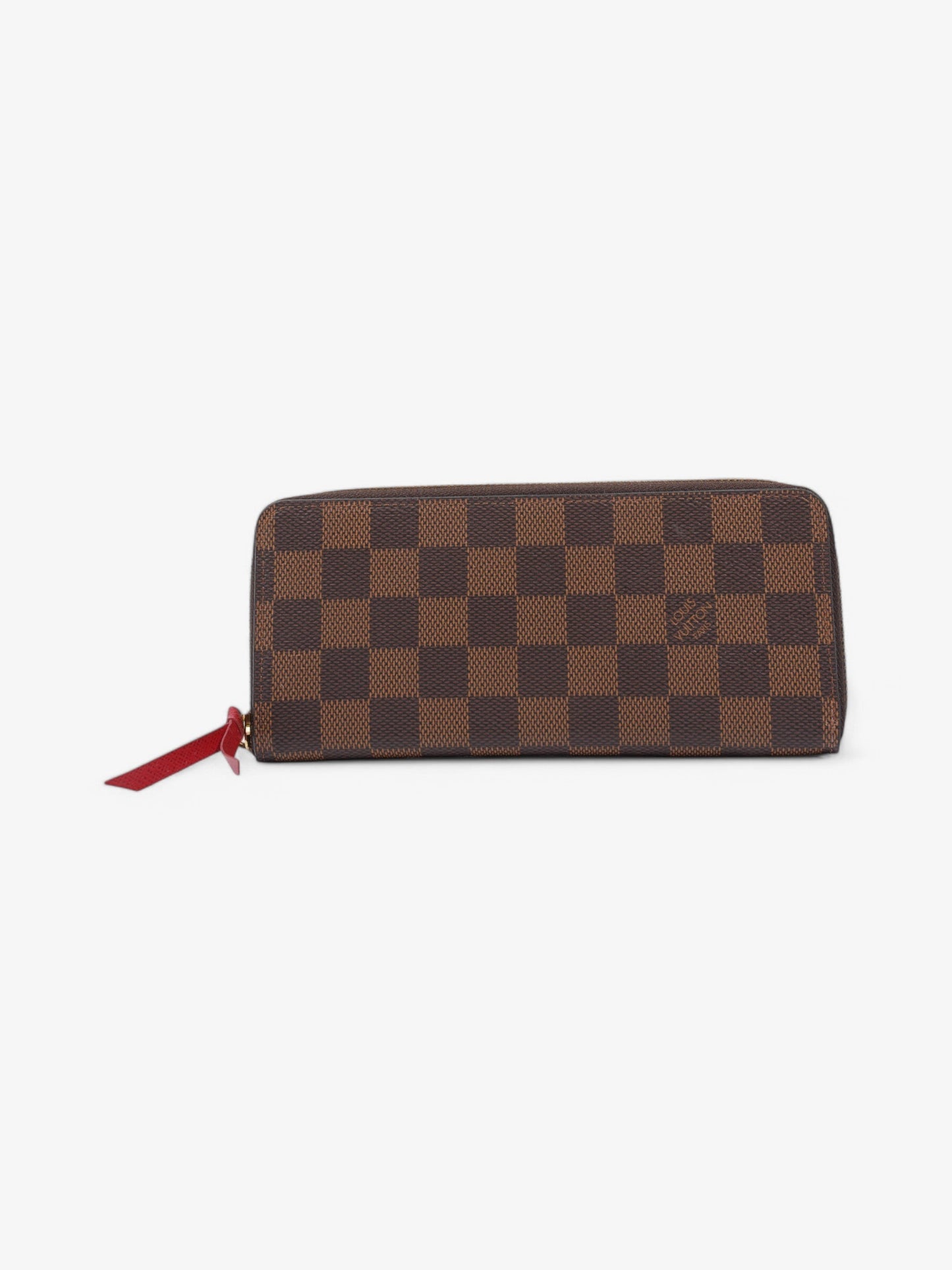 Louis Vuitton Clemence Ebene Coated Damier Canvas Coated Canvas Wallet Case