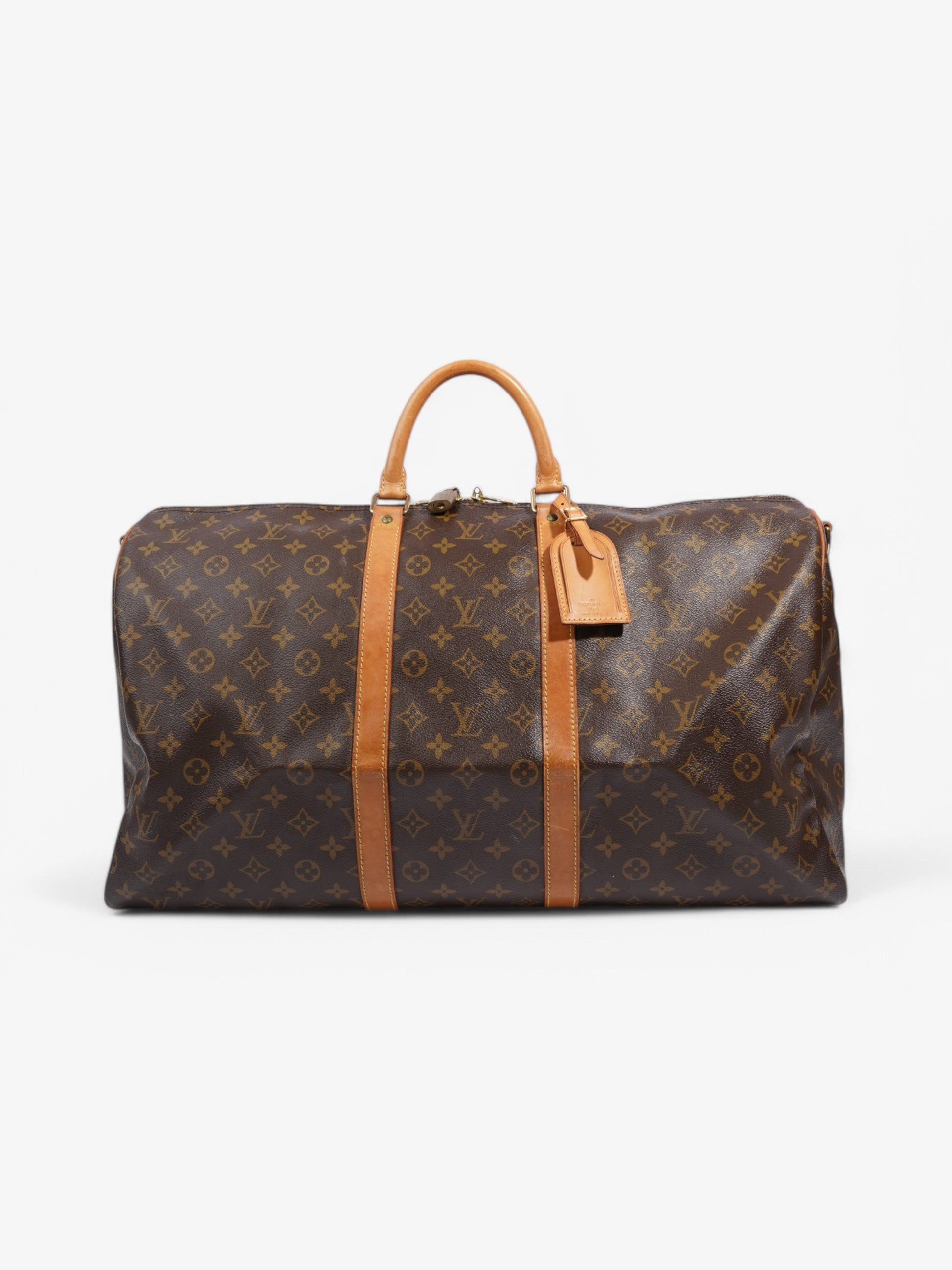 Louis Vuitton Keepall Bandouliere Coated 55 Monogram Canvas Coated Canvas Apparel Canvas 87
