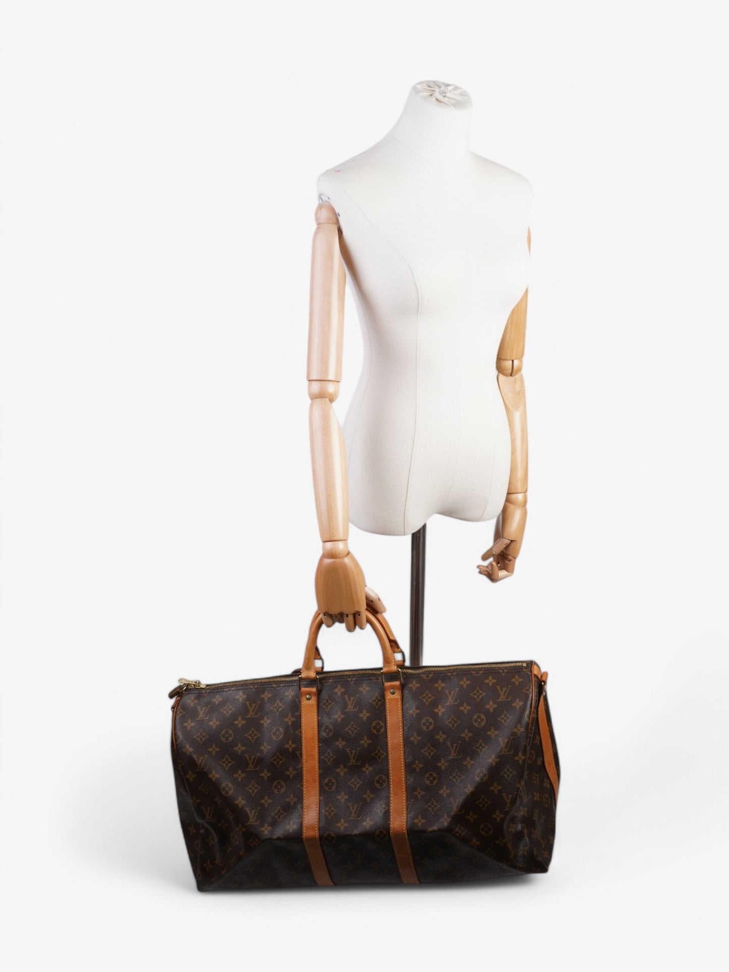 Louis Vuitton Keepall Bandouliere Coated 55 Monogram Canvas Coated Canvas Apparel Canvas 87