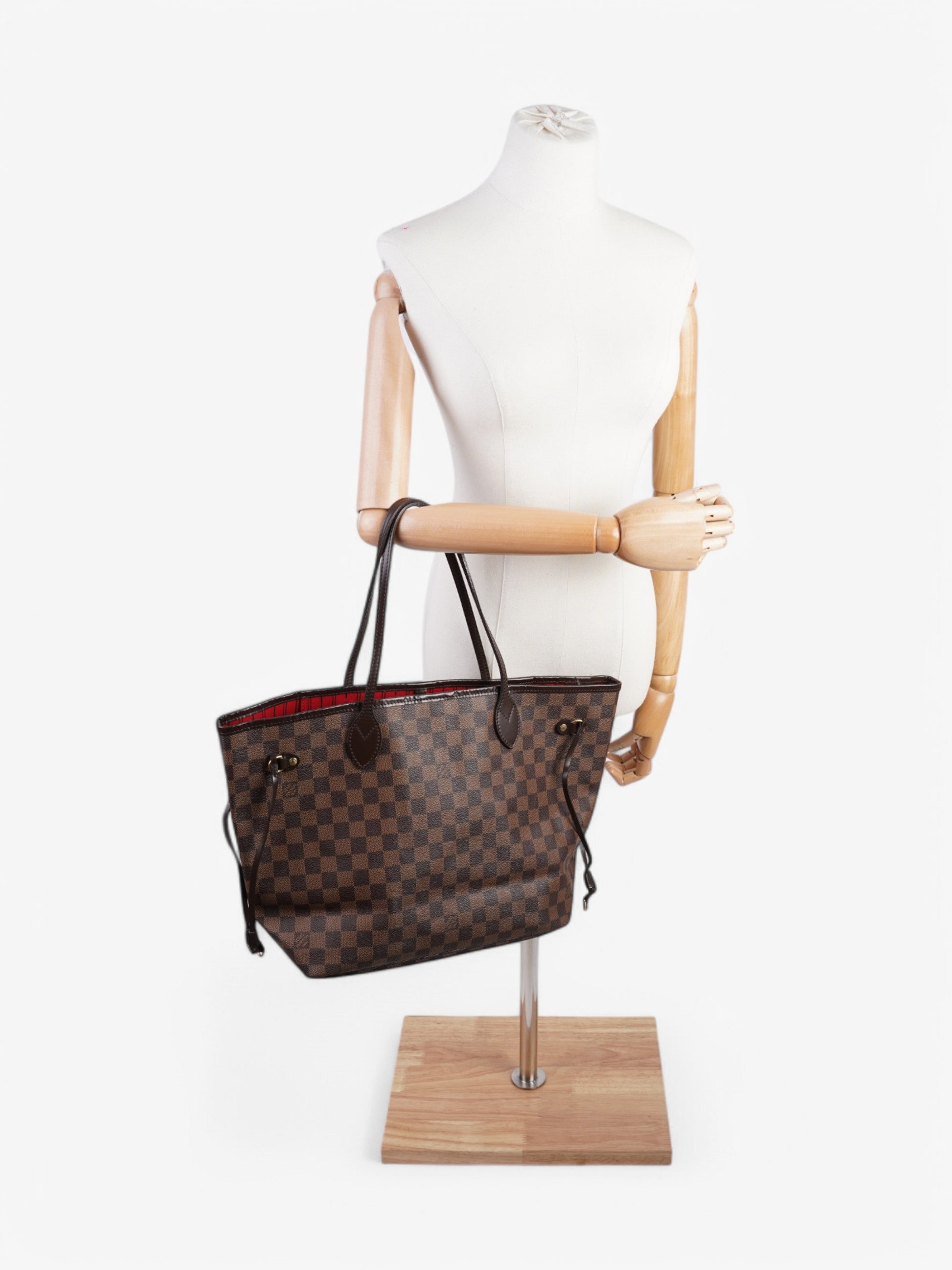 Louis Vuitton Neverfull Ebene Coated MM Damier Canvas Coated Canvas Apparel Mm 51