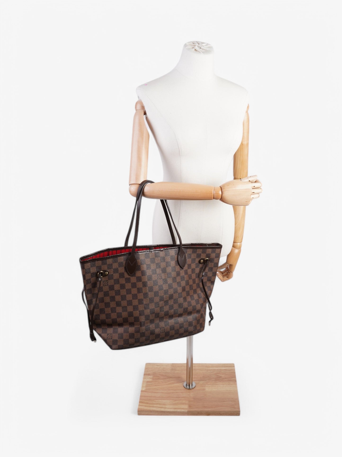 Louis Vuitton Neverfull Ebene Coated MM Damier Canvas Coated Canvas Apparel Mm 52