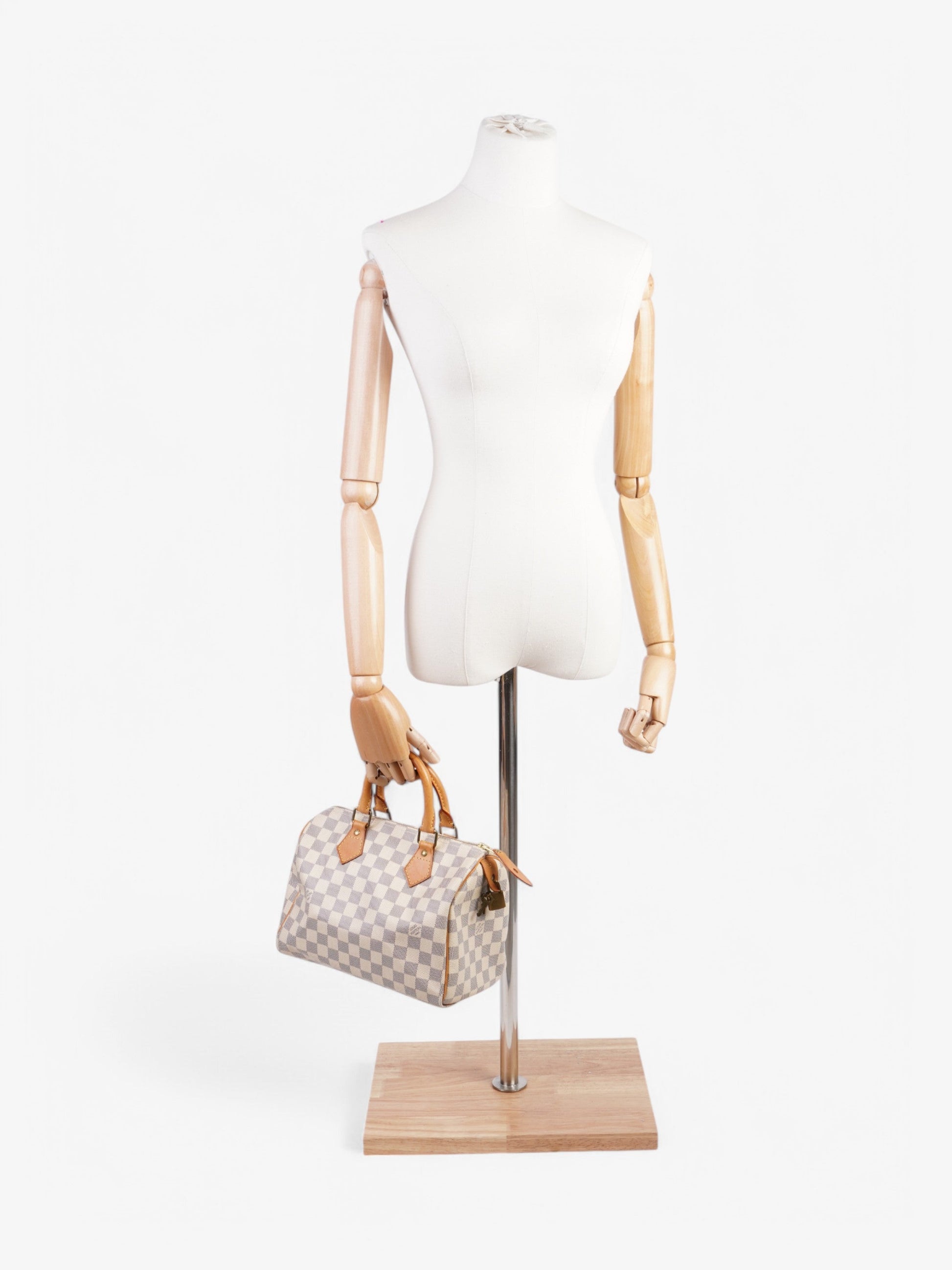 Louis Vuitton Speedy Azur Coated 25 Canvas Coated Canvas Damier Apparel
