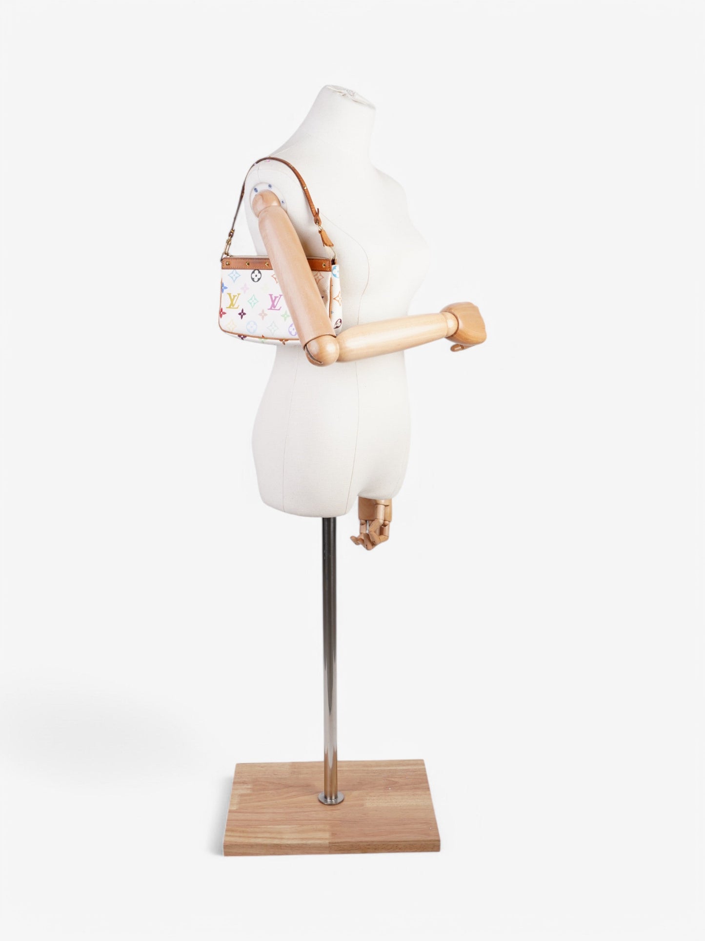 Louis Vuitton Murakami Pochette Accessoires Multicolour Coated Canvas White Apparel