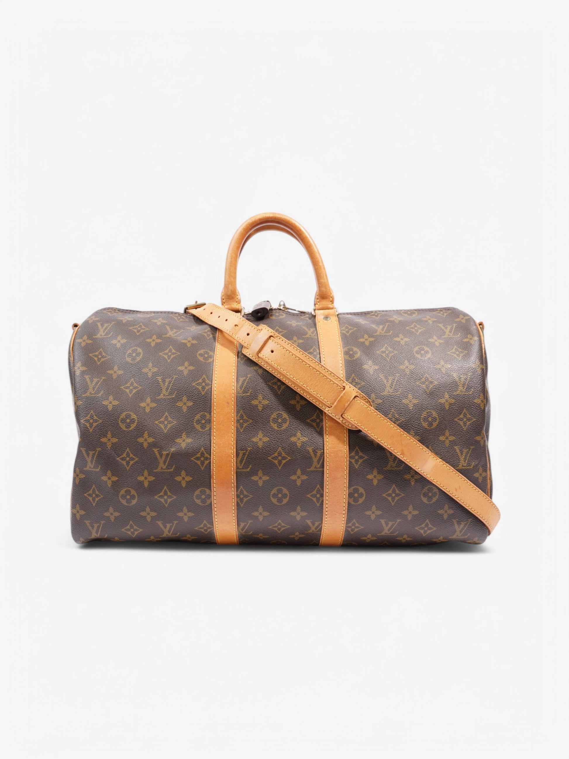 Louis Vuitton Keepall Bandouliere Coated 45 Monogram Canvas Coated Canvas Apparel Canvas 48