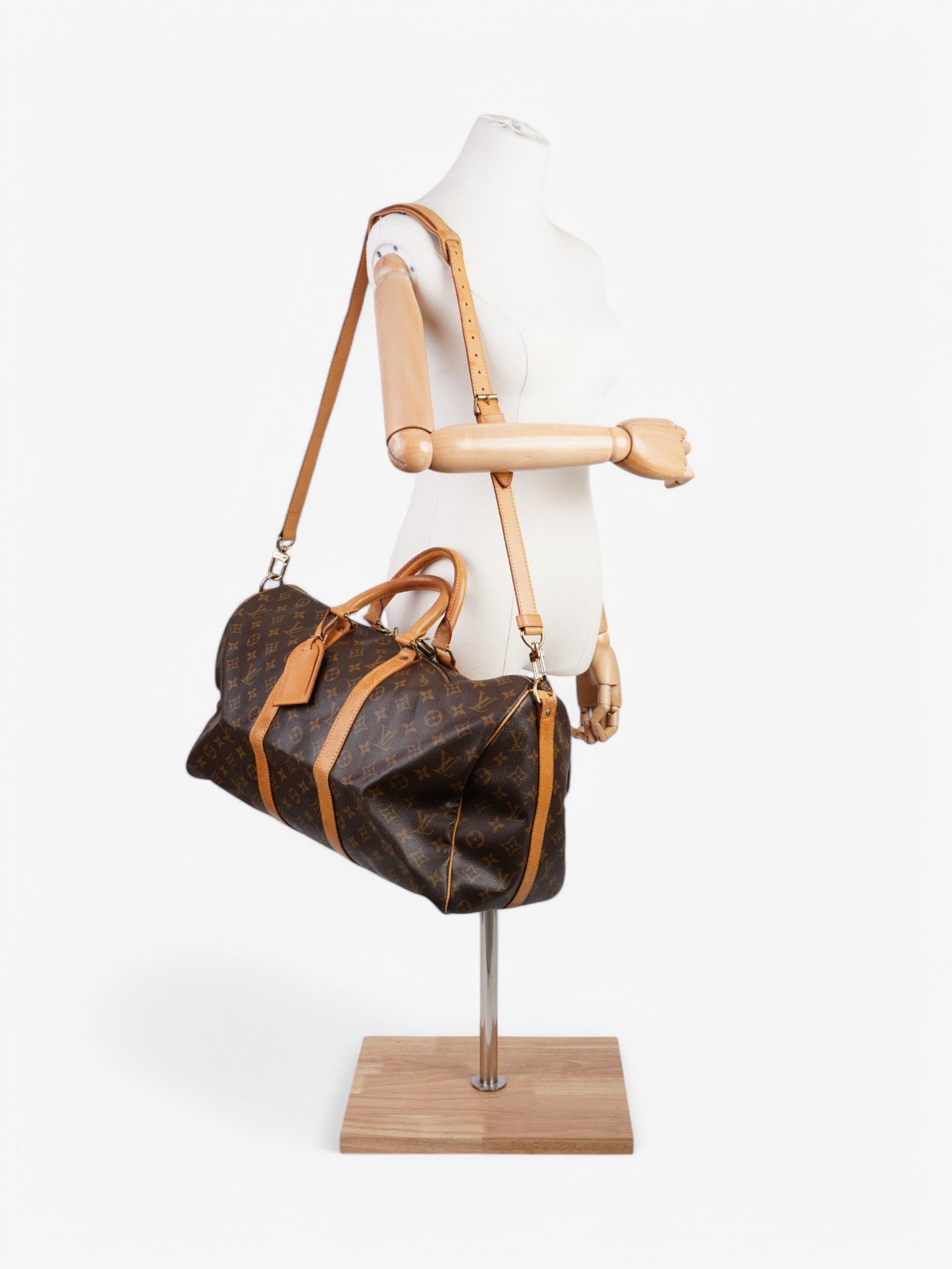 Louis Vuitton Keepall Bandouliere Coated 45 Monogram Canvas Coated Canvas Apparel Canvas 48