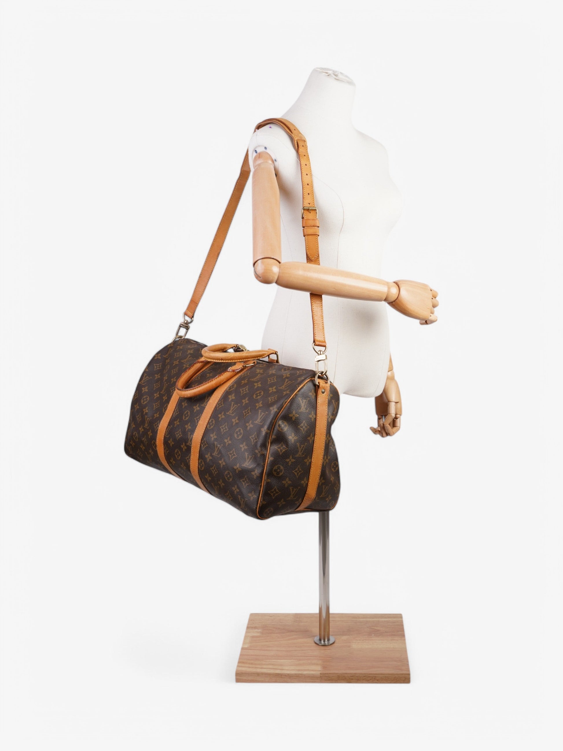 Louis Vuitton Keepall Bandouliere Coated 45 Monogram Canvas Coated Canvas Apparel Canvas 47