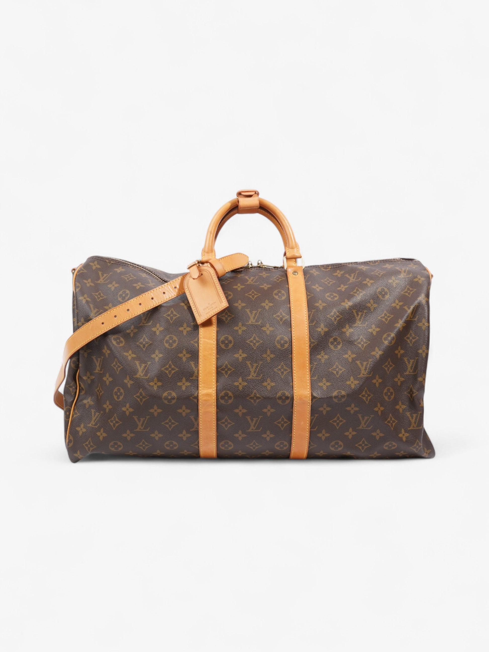 Louis Vuitton Keepall Bandouliere Coated 55 Monogram Canvas Coated Canvas Apparel Canvas 100